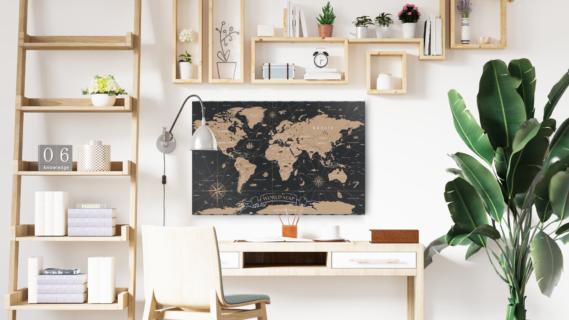 ALLboards Magnettafel ALLboards Metallische Magnettafel WELTKARTE günstig online kaufen