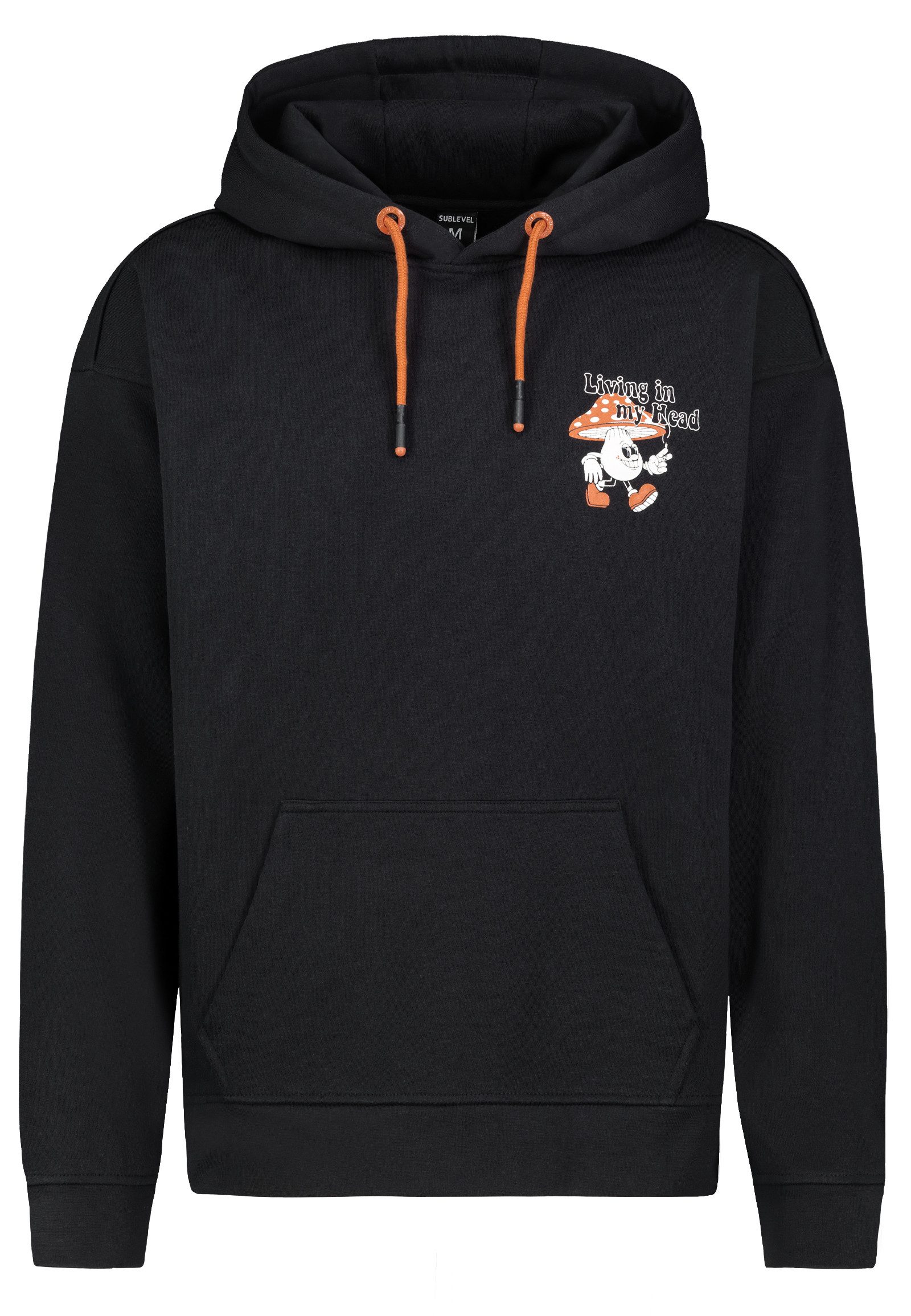 SUBLEVEL Hoodie Sweathoodie Cartoonprint Sweater, Kapuzensweatshirt günstig online kaufen