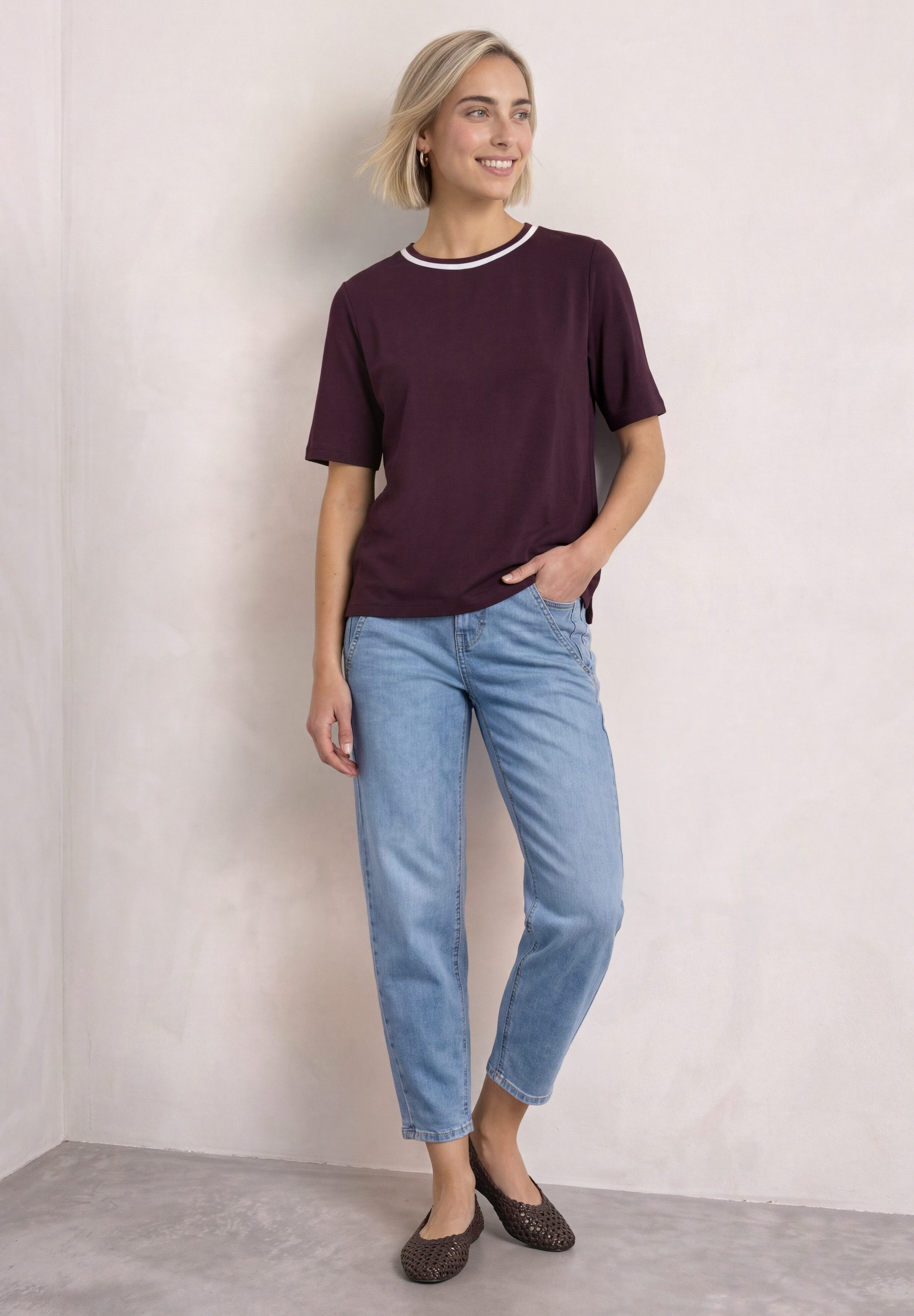 STREET ONE T-Shirt mit Rundhalsausschnitt – Bild 3 von 5
