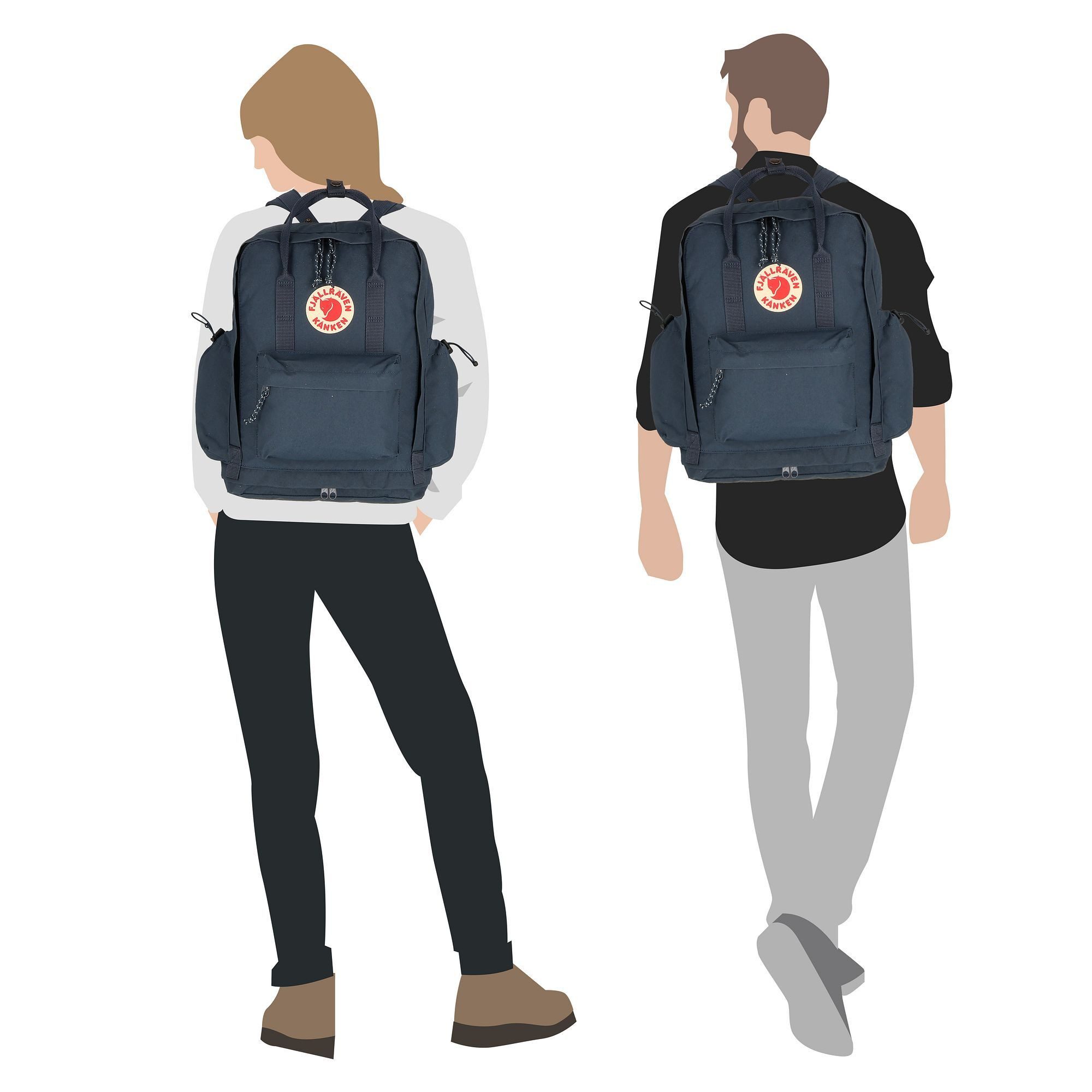 Fjällräven Daypack Kanken Outlong, Kunststoff