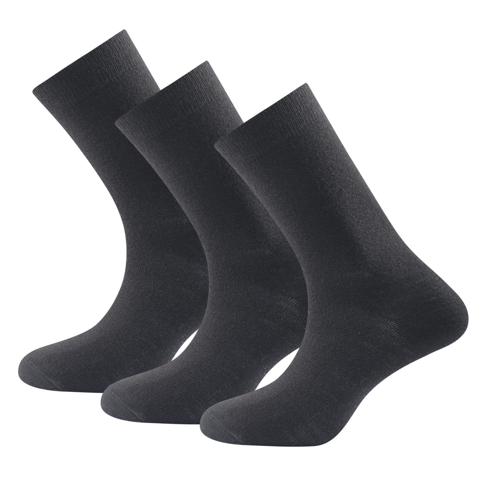 Devold Thermosocken Devold Sock Merino 3-pack Daily Black Light