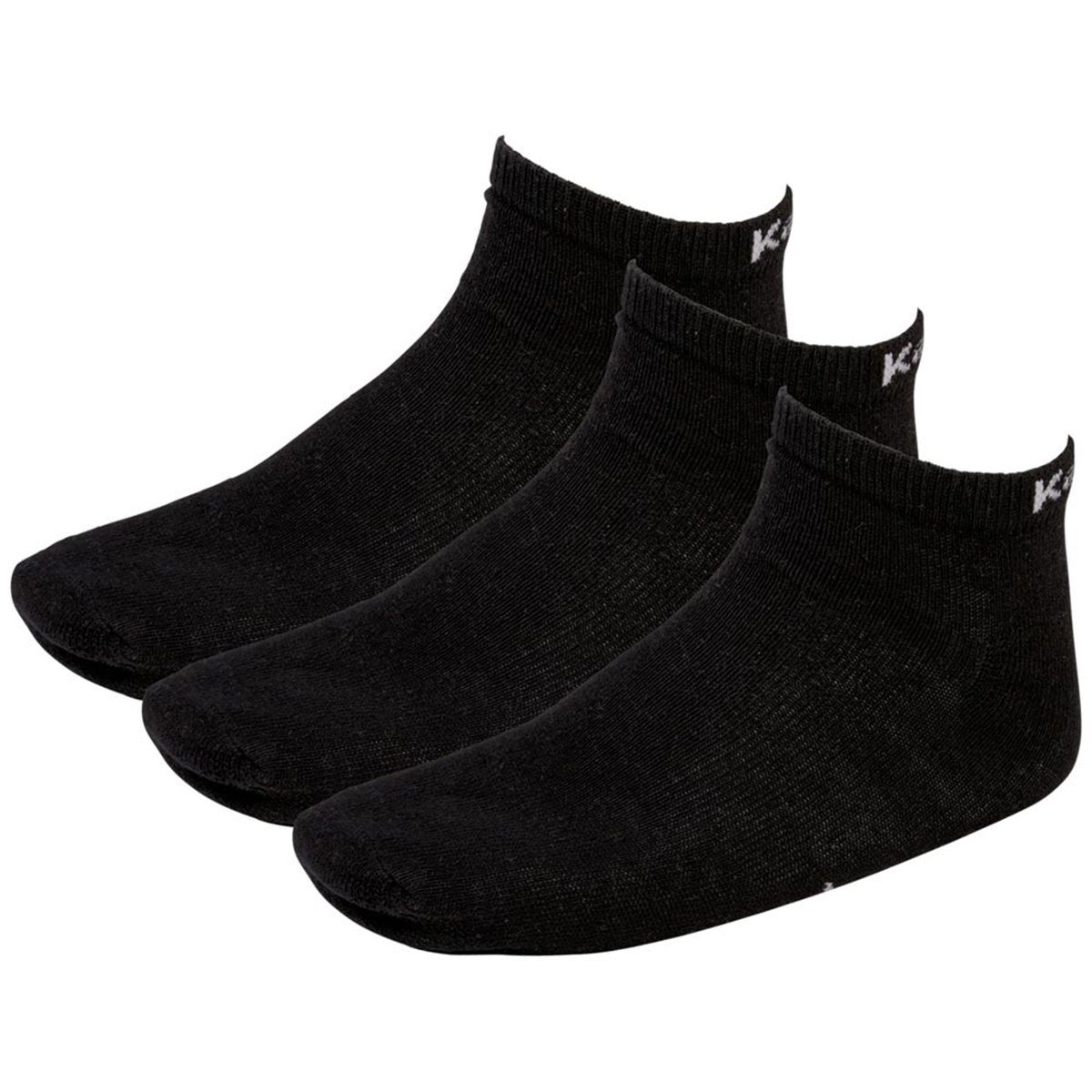 Kappa Kurzsocken 704275 Socks Sneaker 3P (3-Paar) Black