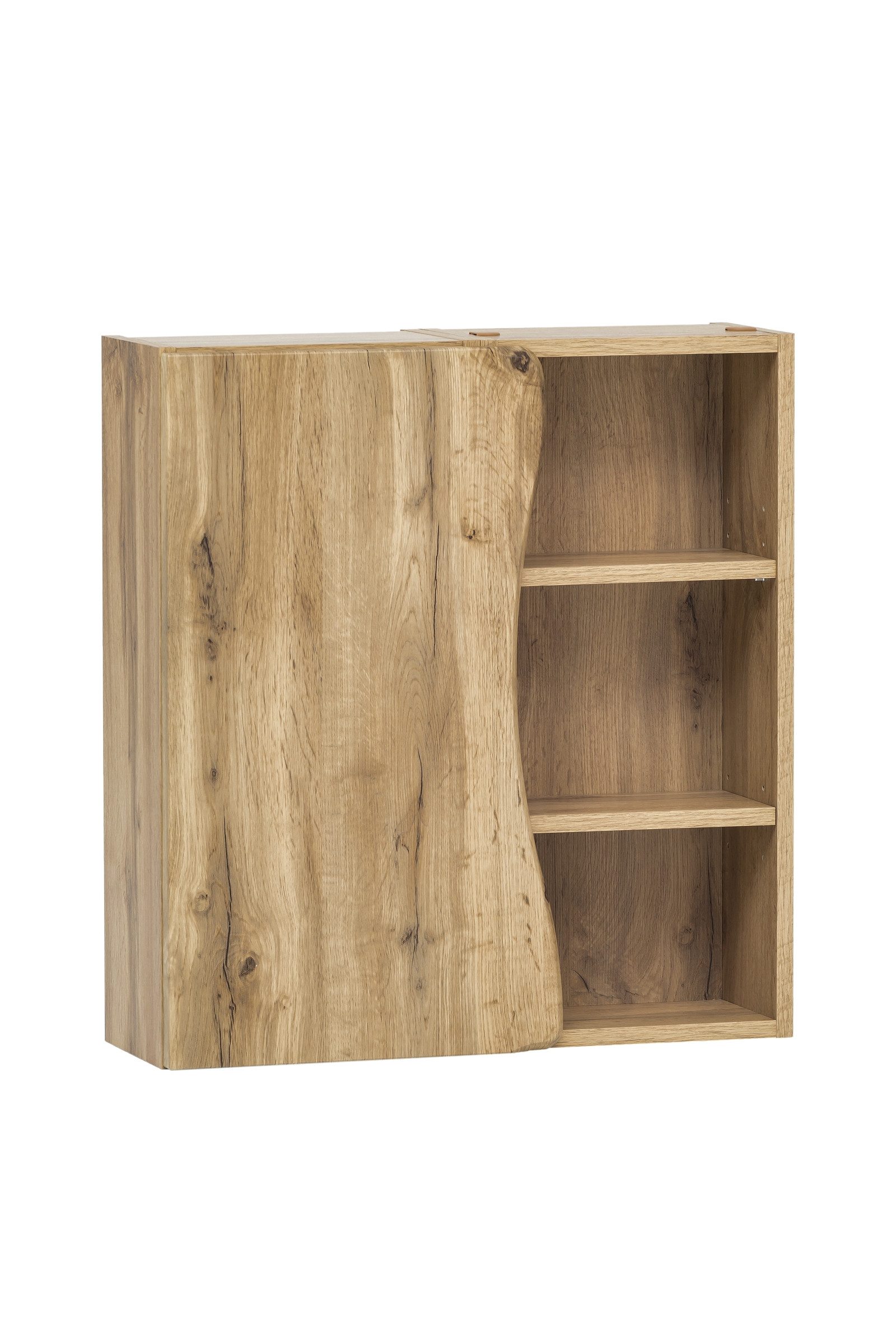 HELD MÖBEL Hängeschrank aus MDF in wotaneiche mit einer Tür und 4 Einlegeböden (B/H/T: 60x64x20 cm)