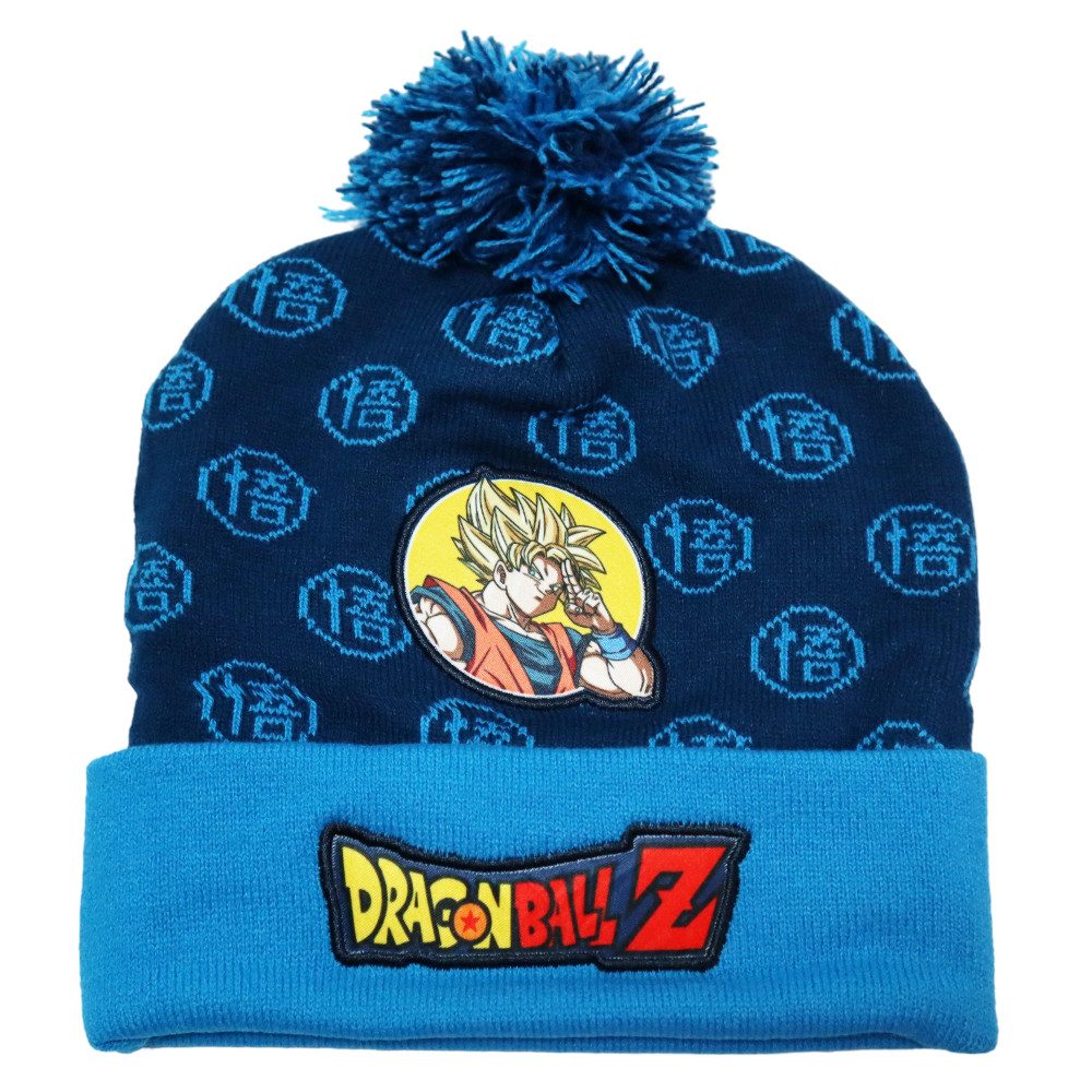 Dragon Ball Bommelmütze Anime Dragon Ball Z Kinder Wintermütze Bommelmütze Gr. 52 bis 54