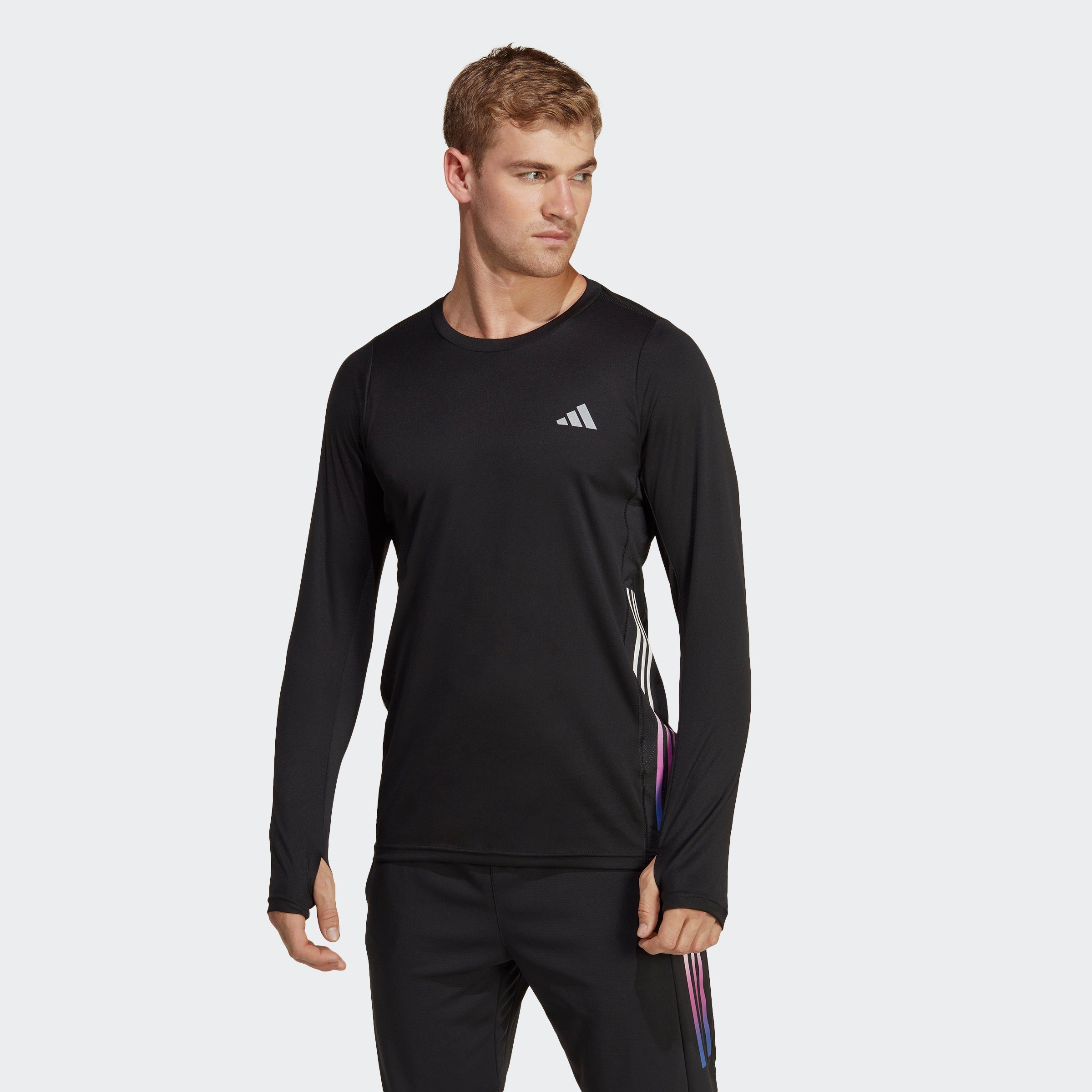 adidas Performance Laufshirt RUN ICONS 3STREIFEN LONGSLEEVE