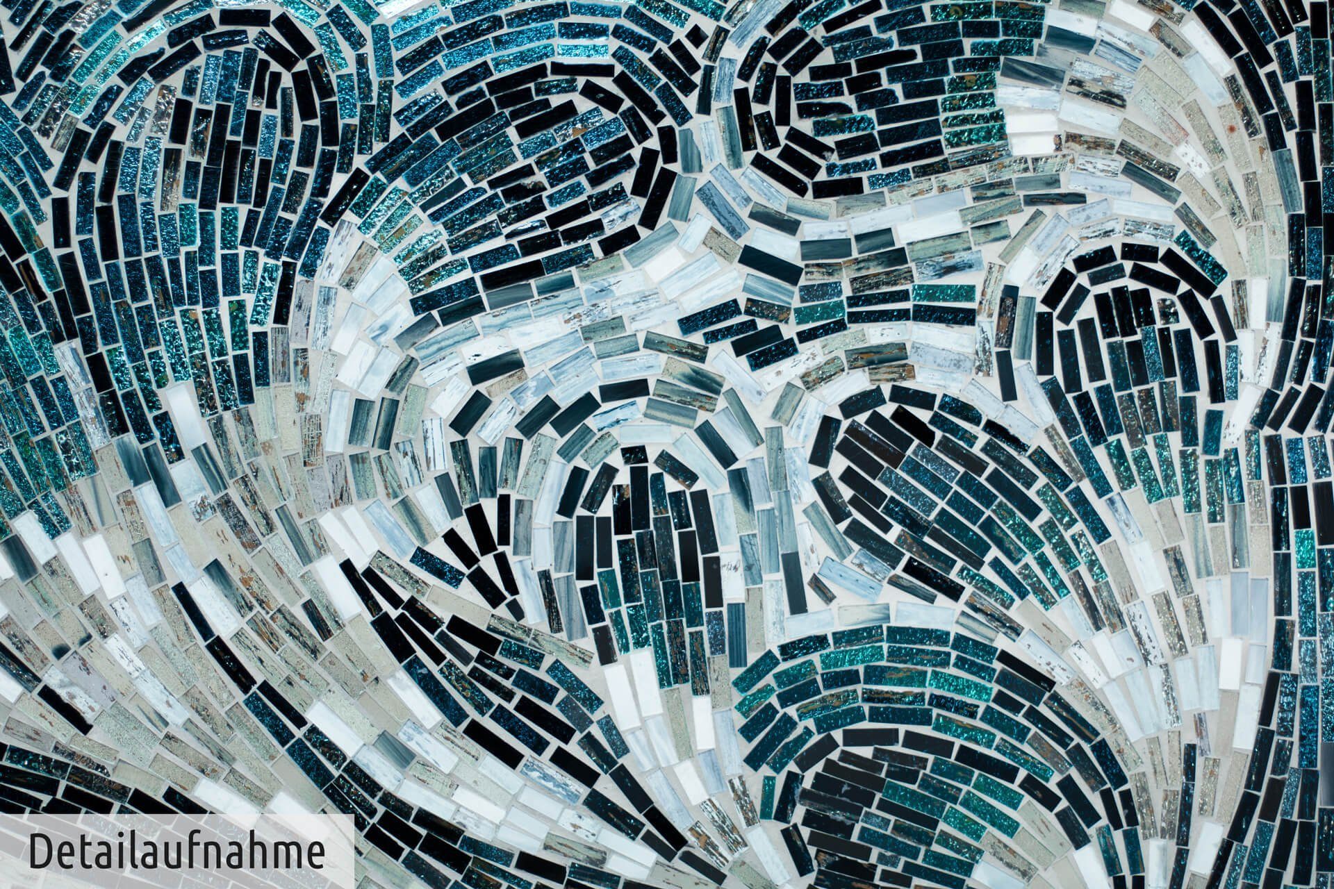 Wandrelief Mosaik KUNSTLOFT handgefertiges Wandbild cm, Strom Glas Reißender 100x45 aus