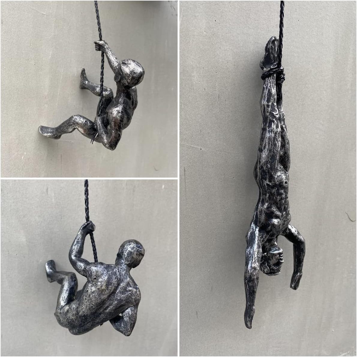 ZEUOPQ Wanddekoobjekt wandschmuck skulptur kletterer 3 günstig online kaufen