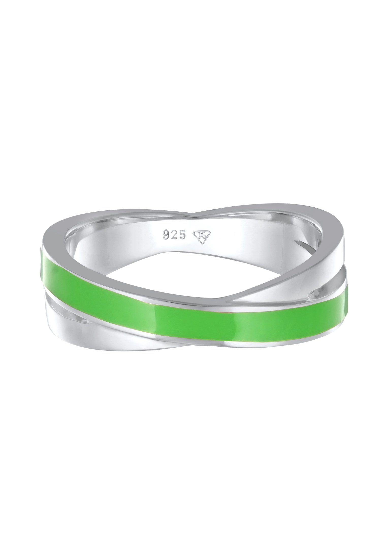 Elli Fingerring Wickelring Emaille 925 Silber günstig online kaufen