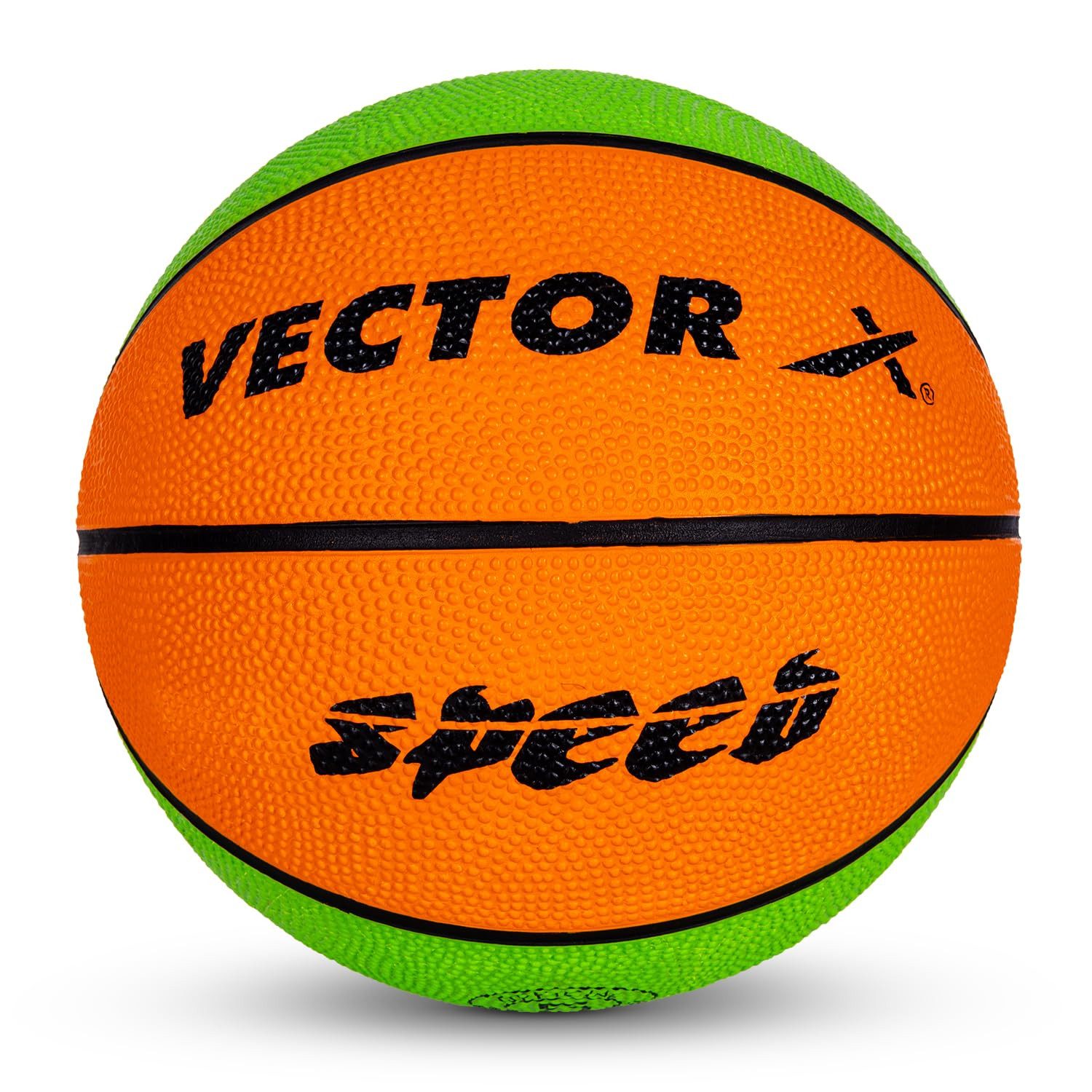 Vector X Basketball Speed-Basketball, Outdoor/Indoor-Spiel, Ultra-haltbare Stabilität (Verkaufspaket: 1 Basketball, Outdoor & Indoor Spiel, Ultra Durable Stabilität), für den Innen- und Außeneinsatz geeignet