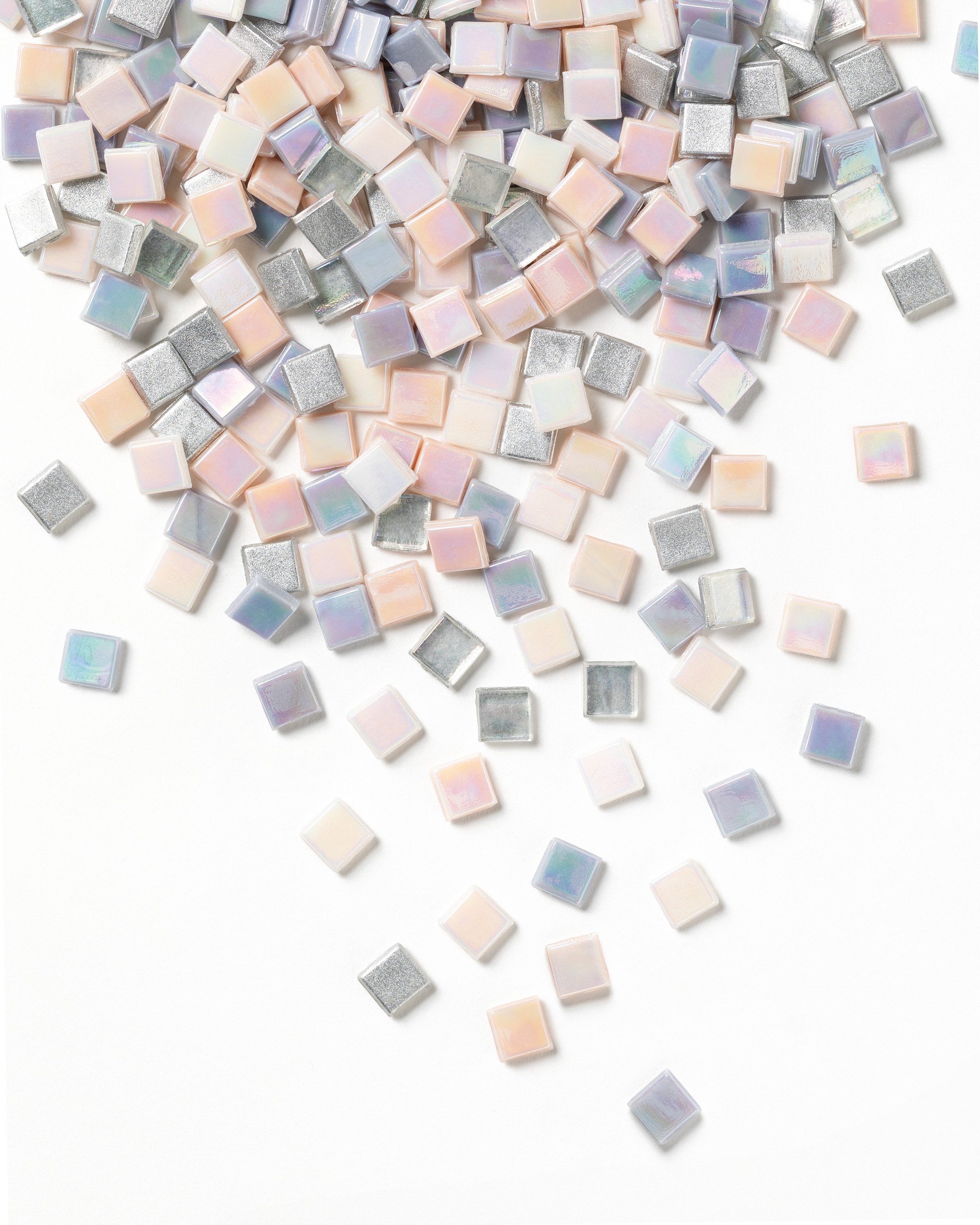 Folia Dekoobjekt Glas-Mosaiksteine Mix, 10x10mm, 300 Stück ~240g, f (300 St)