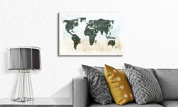 WandbilderXXL Leinwandbild Weltkarte Nr1, Weltkarte (1 St), Wandbild,in 6 Größen erhältlich