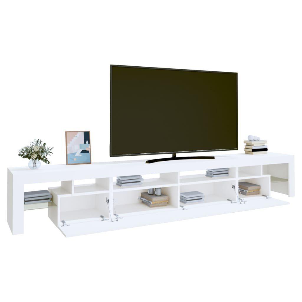 TV-Schrank Weiß (1-St) LED-Leuchten cm TV-Schrank vidaXL 260x36,5x40 mit