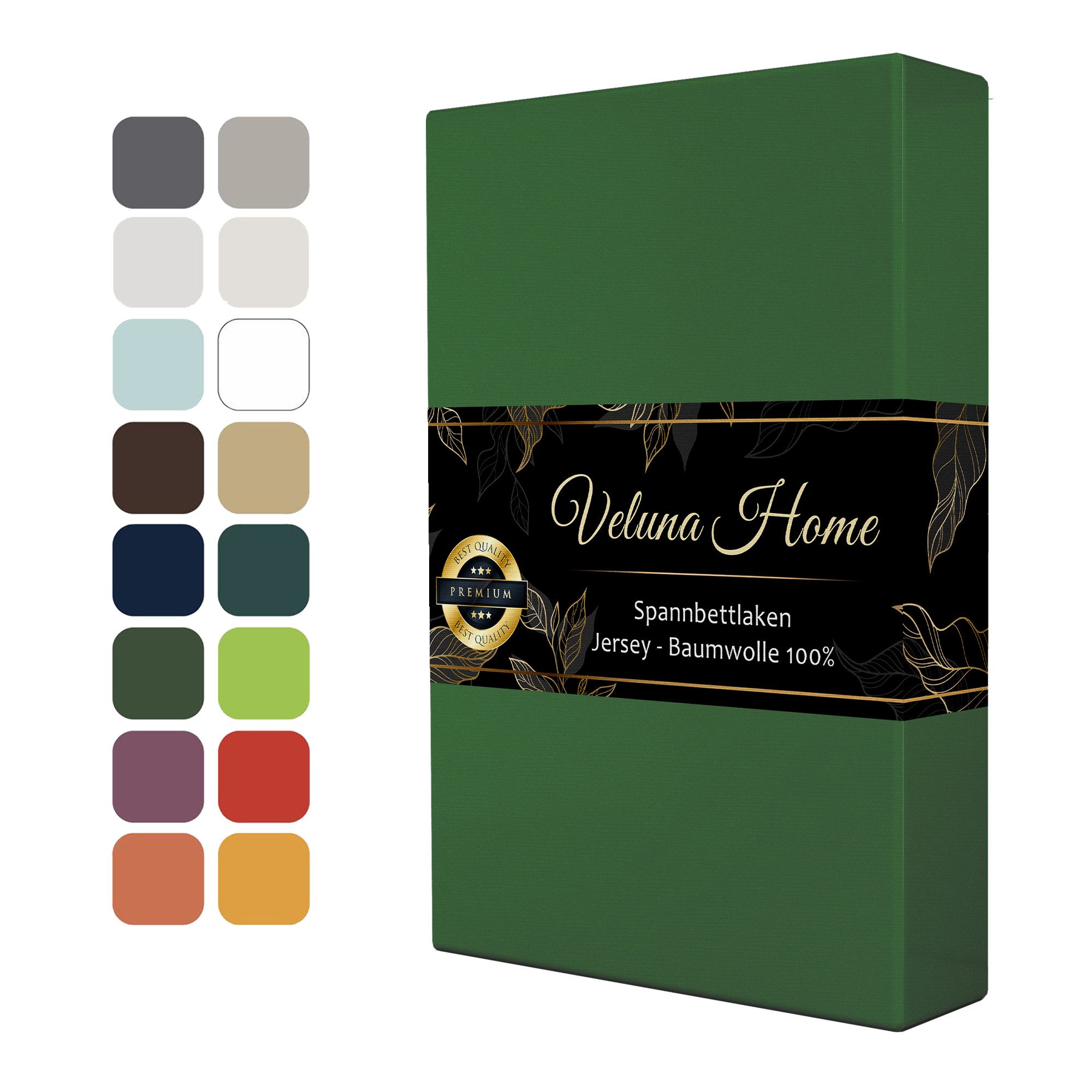 Veluna Home Spannbettlaken Premium Jersey Bettlaken, günstig online kaufen