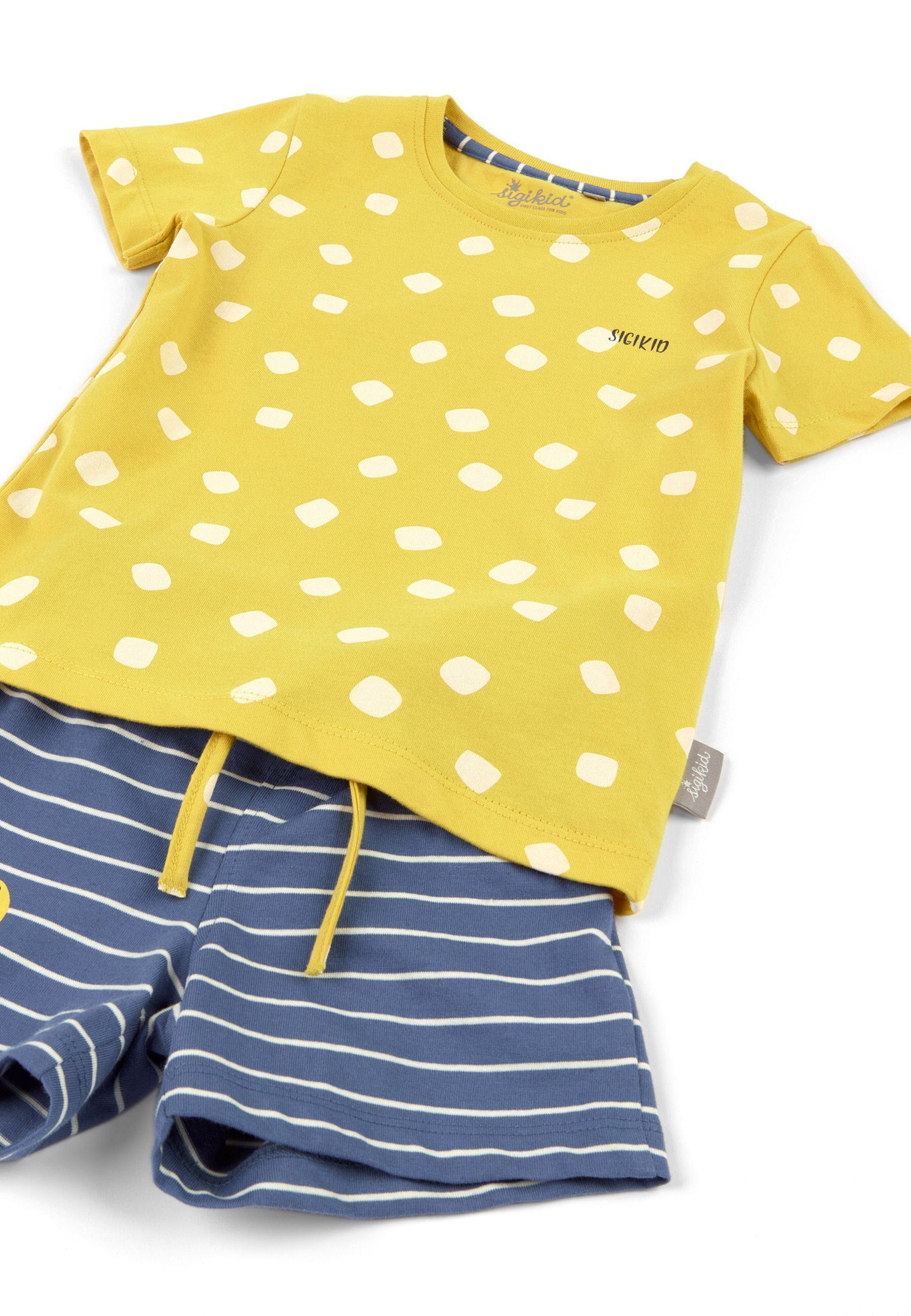 Pyjama (2 Sigikid tlg) gelb/blau Nachtwäsche Pyjama Kinder