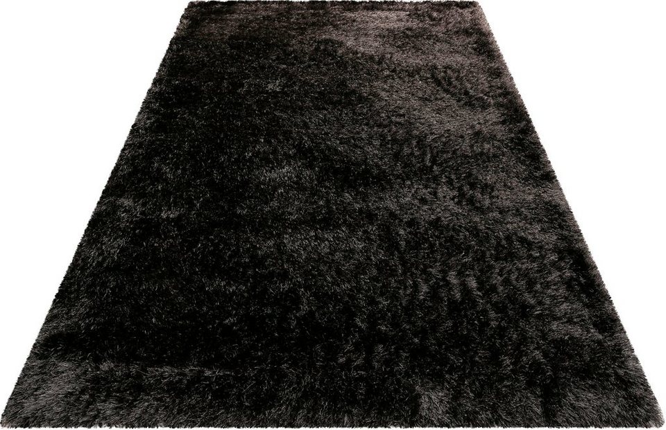 Hochflor-Teppich Bella, Wecon home Basics, rund, Höhe: 70 mm, besonders  weich durch Microfaser, Wohnzimmer, 70 mm Gesamthöhe