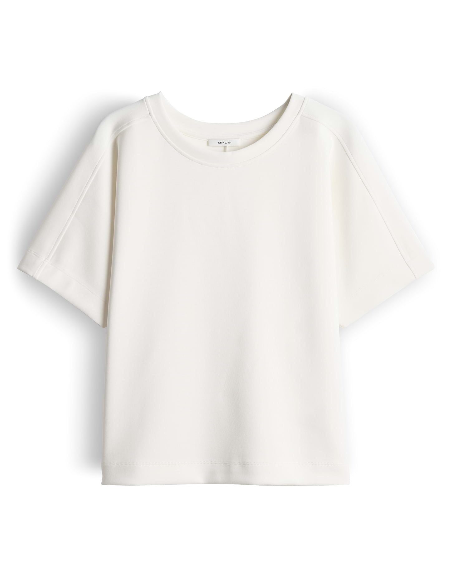OPUS Sweatshirt Gosa aus Sweatware mit Fledermausärmeln separate Schulterpasse, samtige Oberfläche, weicher Griff, Casual