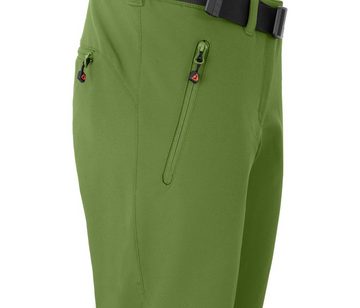 Bergson Outdoorhose KEITA Damen Winter-Wanderhose, warm, recycelt, Kurzgrößen, grün