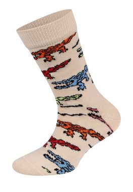 Happy Socks Basicsocken 3-Pack Kids Dino-Crocodile Socks Aus nachhaltiger Baumwolle