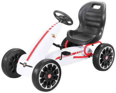 Actionbikes Motors Go-Kart »Kinderauto Kinderfahrzeug Go Kart Abarth FS595«, Mit Handbremse - geschlossener Kettenkasten - 4-10 Jahre