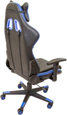 NATIV Haushalt Gaming-Stuhl Gaming-Stuhl mit Nachen- und Rückenkissen (Stück), Nacken- und Rückenkissen verstellbar, Racing Design, verstellbare Rückenlehne, Wipp-Mechanismus