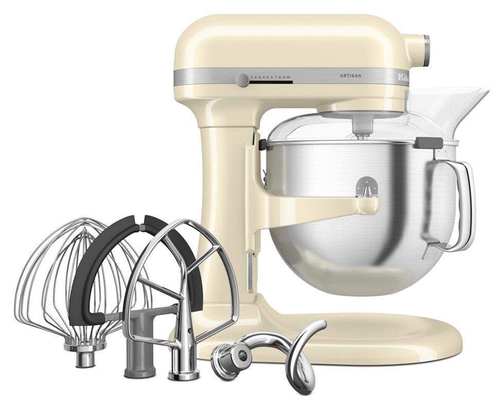 - Schüssel KitchenAid KitchenAid Aritsan Rührelemente 6,6 4 Liter Creme, Küchenmaschine KitchenAid Spritzschutz