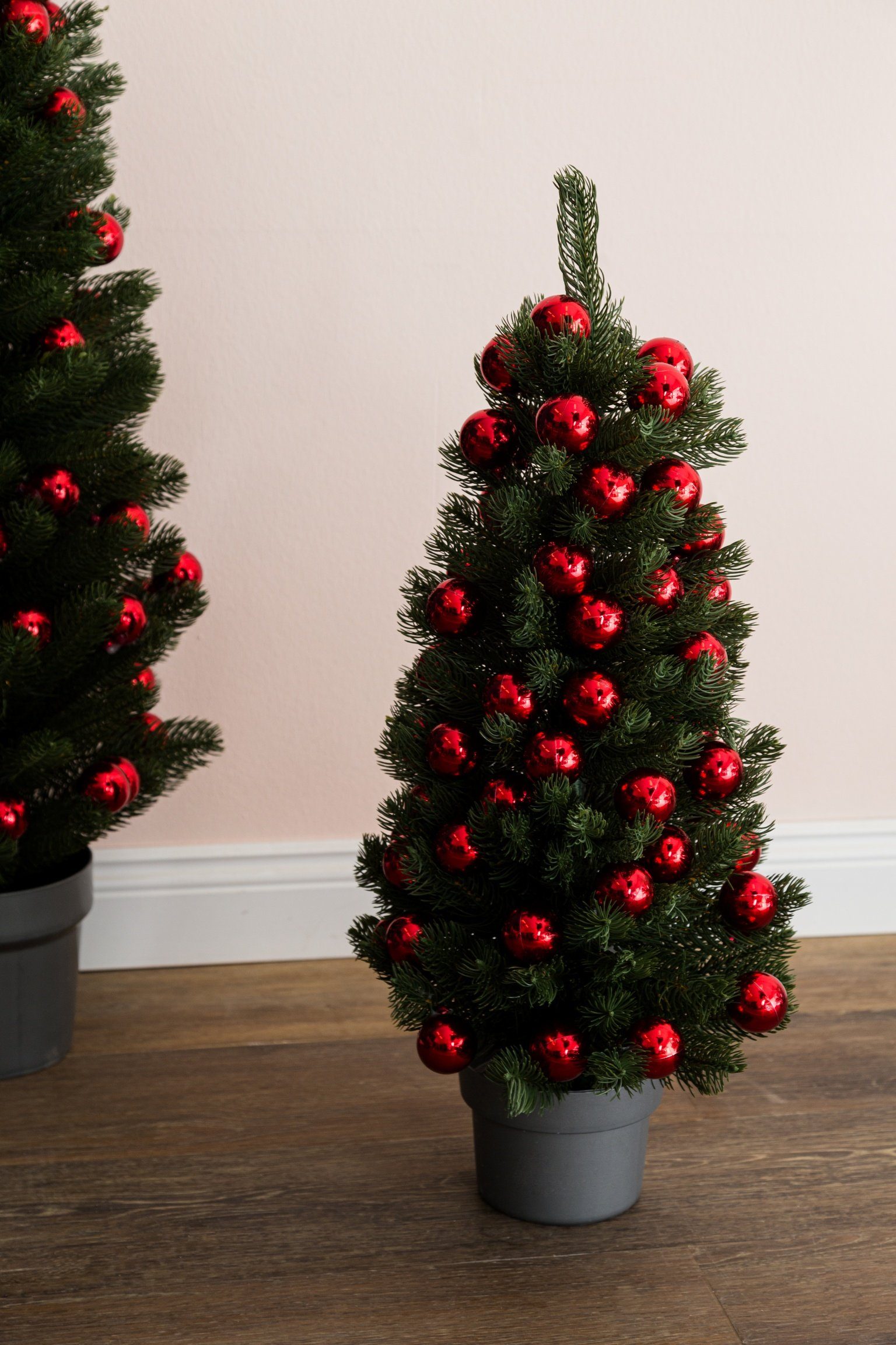 elbmöbel Christbaum Christbaumkugeln Zweige, Tannenbaum inklusive künstlich Künstlicher dichte und Tannenbaum, rote weihnachtsbaum Kugeln Topf Weihnachtsbaum