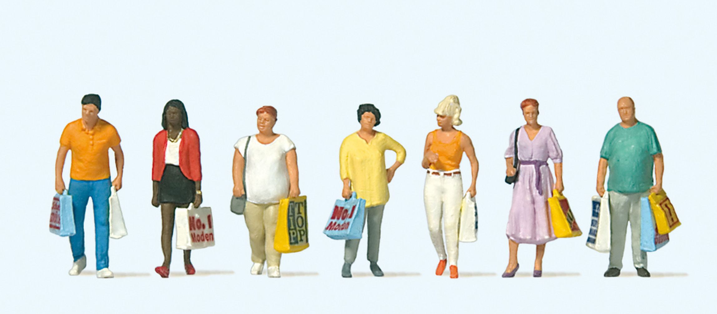 Preiser Sammelfigur Einkaufende PRE10737, Made in Europe