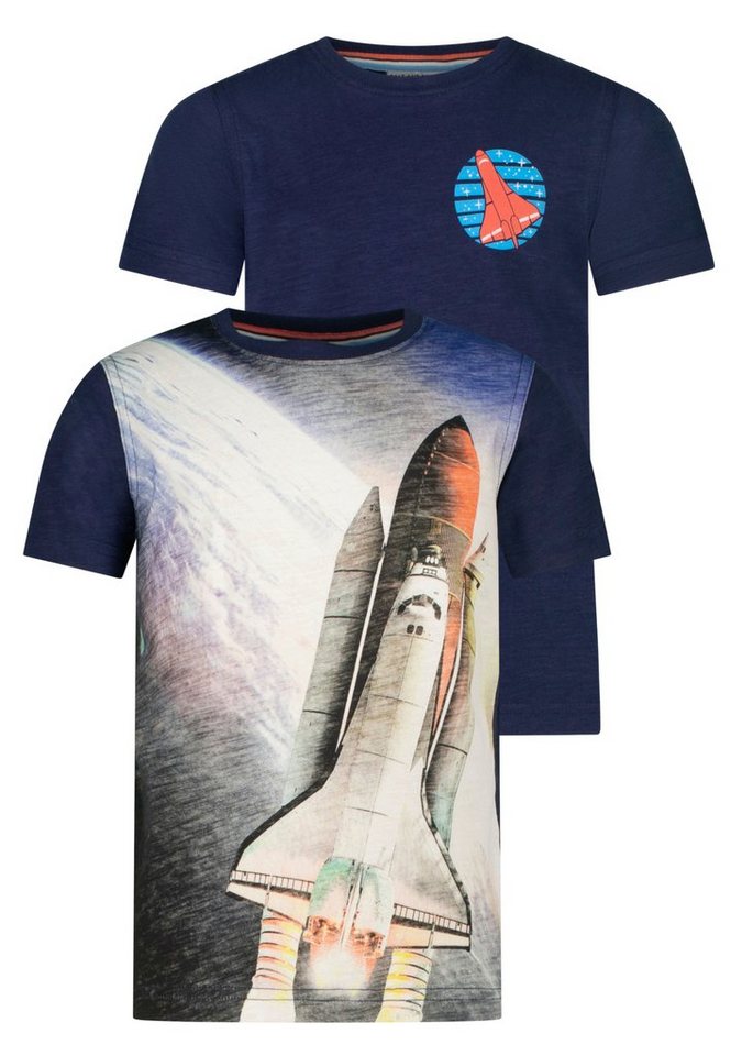 SALT AND PEPPER T-Shirt Space Shuttle (2-tlg) mit realistischem Fotodruck,  schöne Farben ermöglichen viele Kombinationsmöglichkeiten
