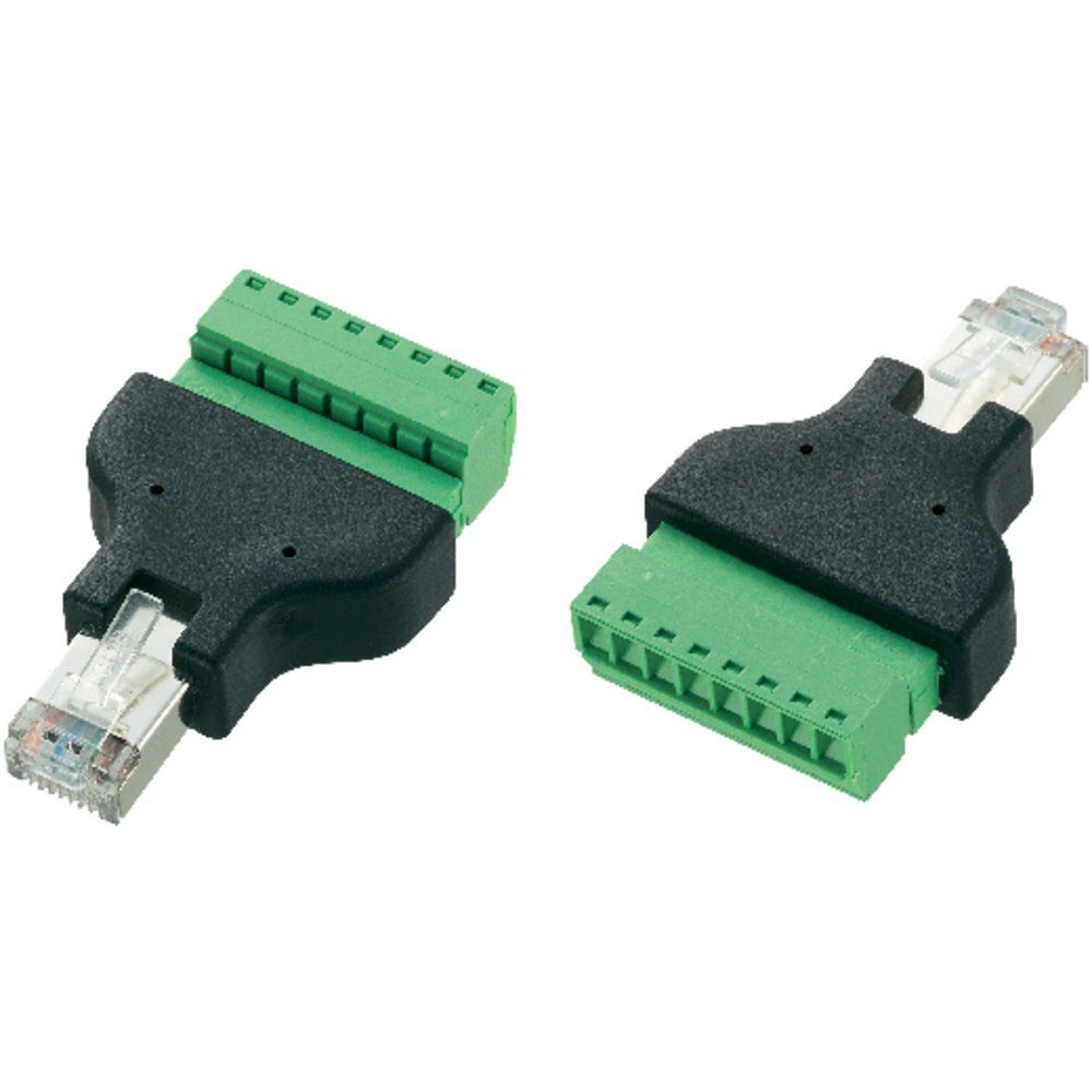 TRU COMPONENTS LT-RJ45 RJ45-Stecker mit Schraubanschluss 569296 Stecke Netzwerk-Adapter