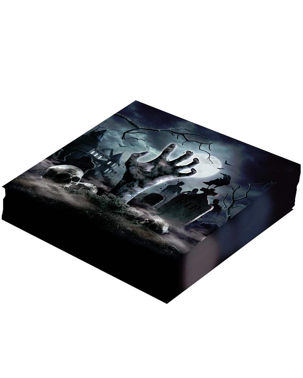 Horror-Shop Papierserviette Zombie Friedhof Papier Servietten für Halloween 12 – Bild 3 von 3