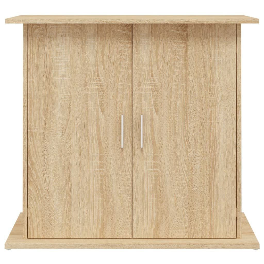 furnicato Aquariumunterschrank Aquariumständer 81 x 36 x 73 cm Sonoma-Eiche Aquarienschrank mit 4 Fächern und viel Stauraum für dein Zubehör