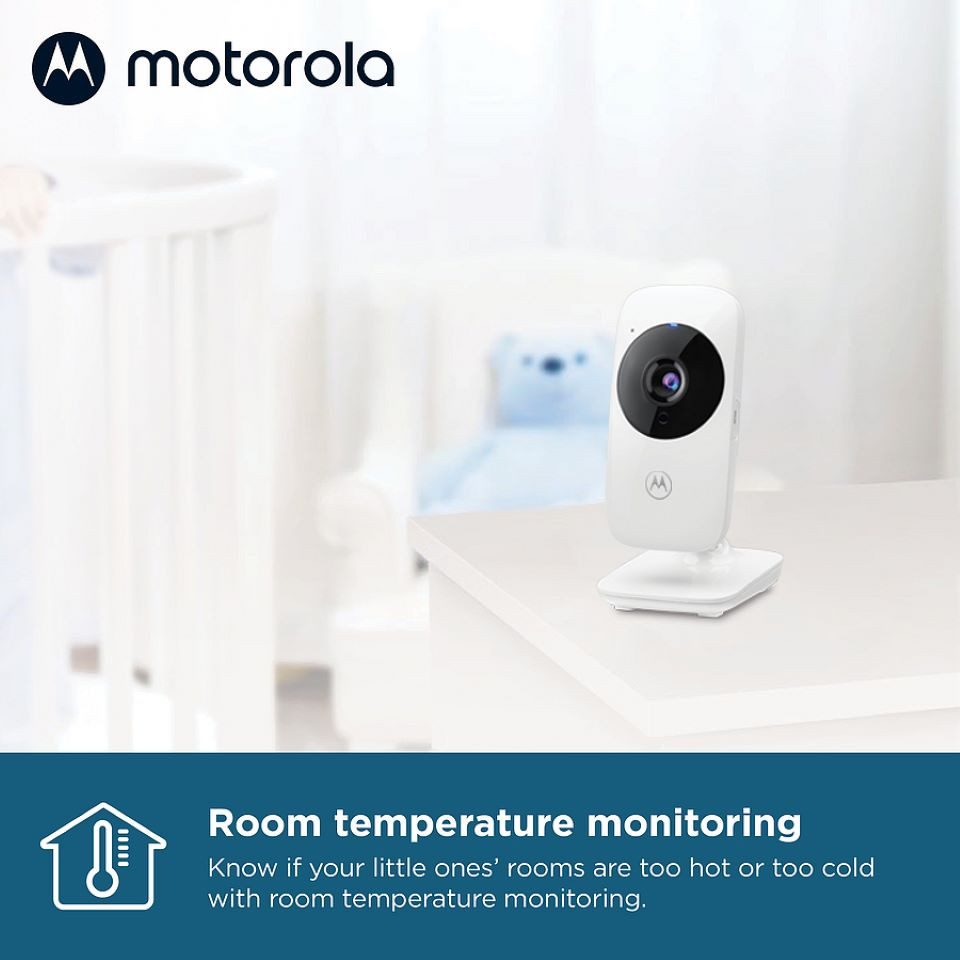 Motorola Video-Babyphone VM482 Video Babyphone, 2,4-Zoll-Farbdisplay