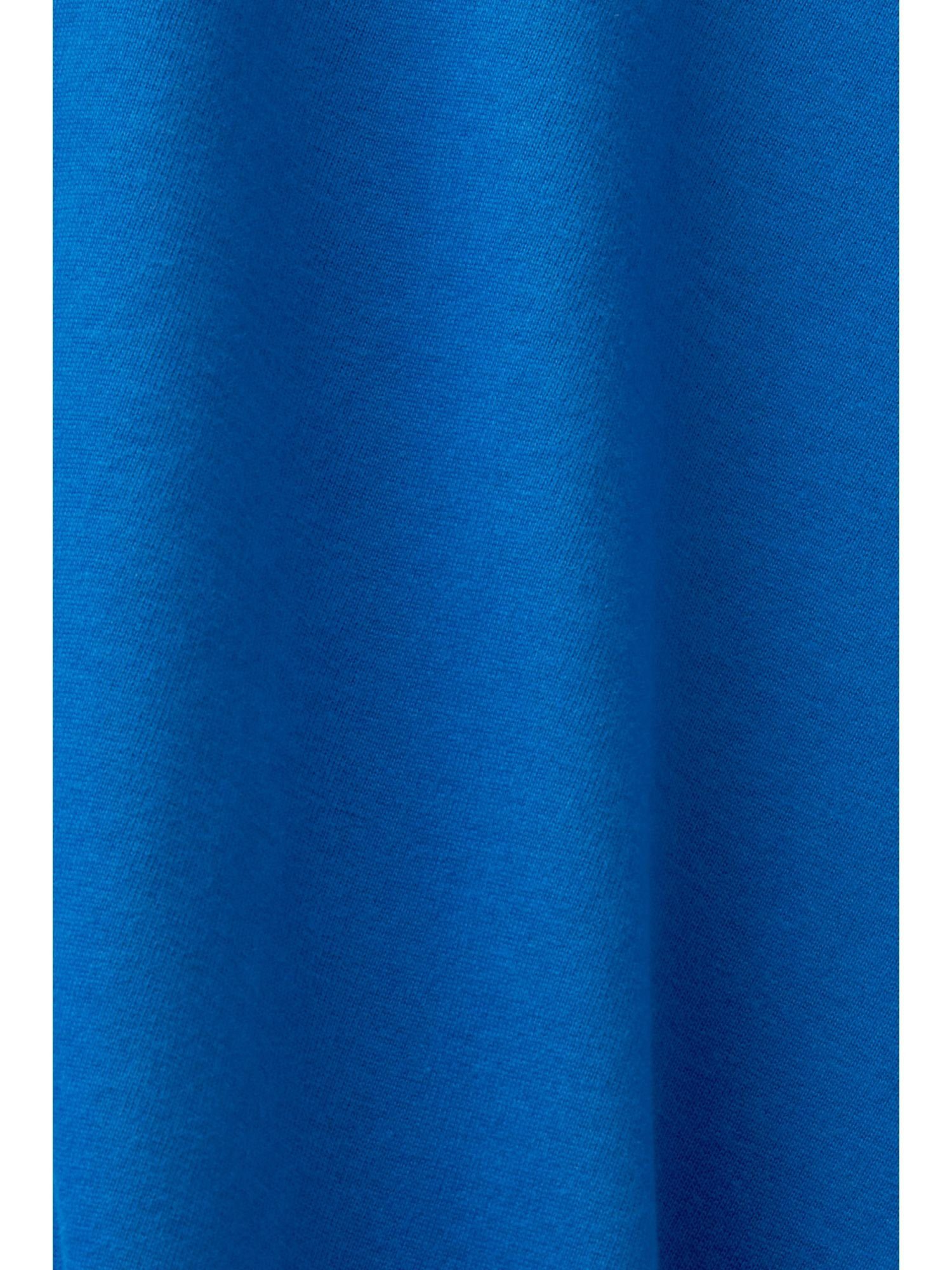 Rollkragen Esprit mit BLUE Baumwoll-Longsleeve Langarmshirt BRIGHT (1-tlg)