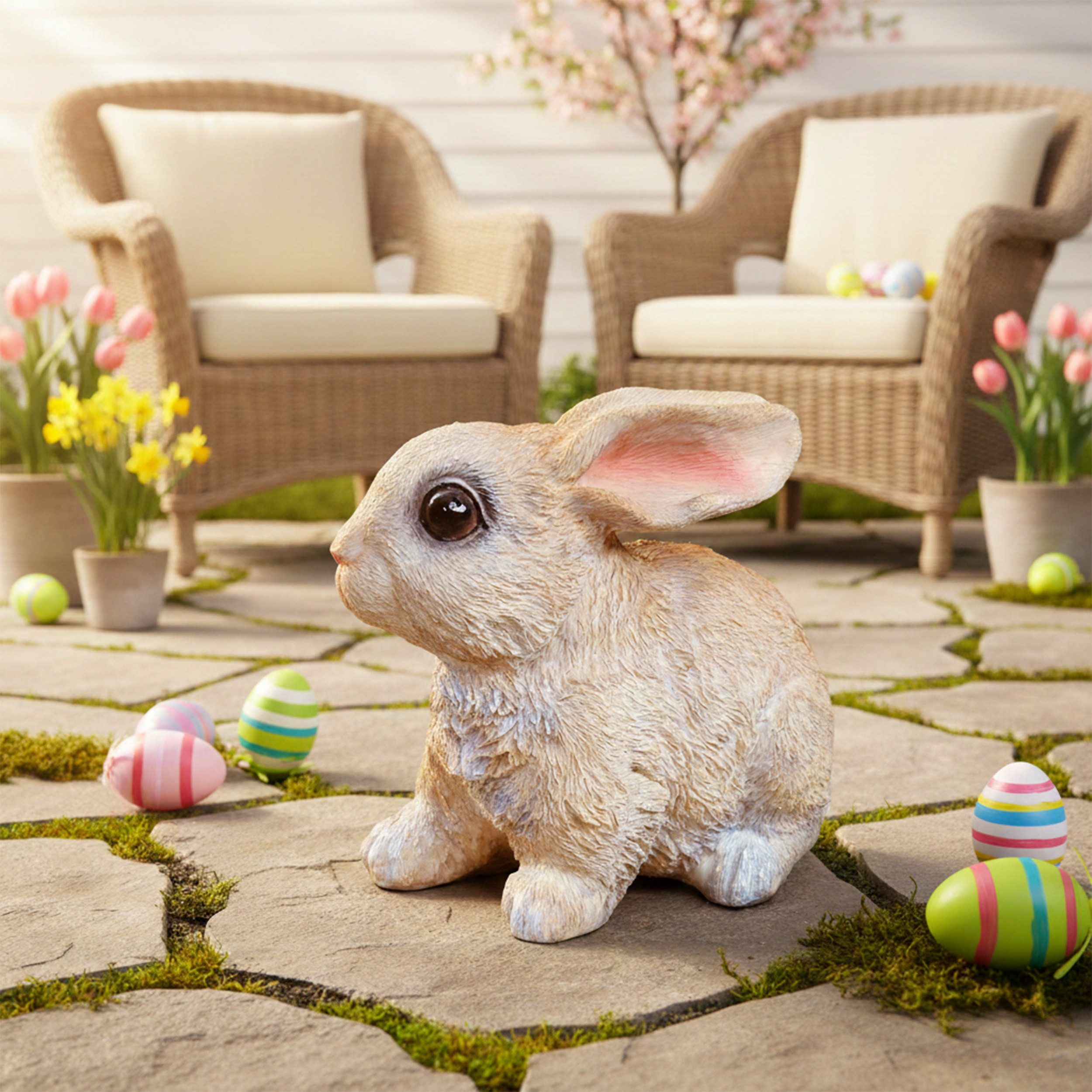 colourliving Osterhase Hasenfamilie kombinierbar als Set – Liebevolle Hasenfiguren für Ostern, einzeln zur Auswahl stehen Mutter, Vater und Kind, sehr niedlich