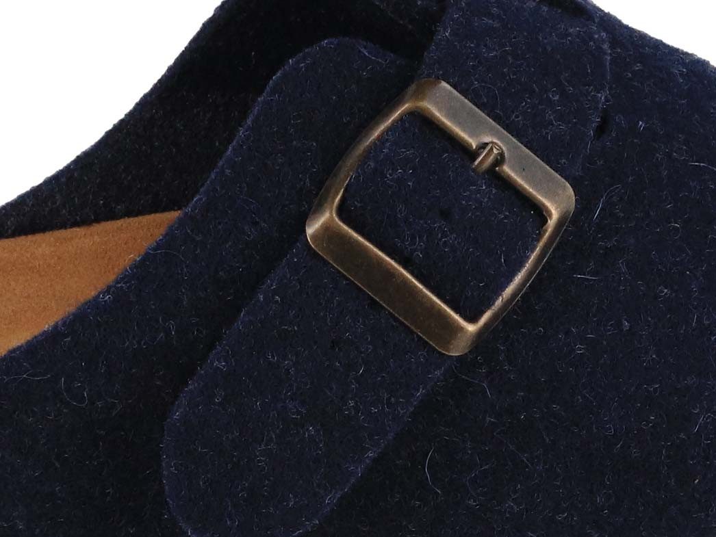 Tuffeln Clogs Filzpantoffeln Feierabend Pantoletten mit Schnalle Hausschuh mit Korkfußbett