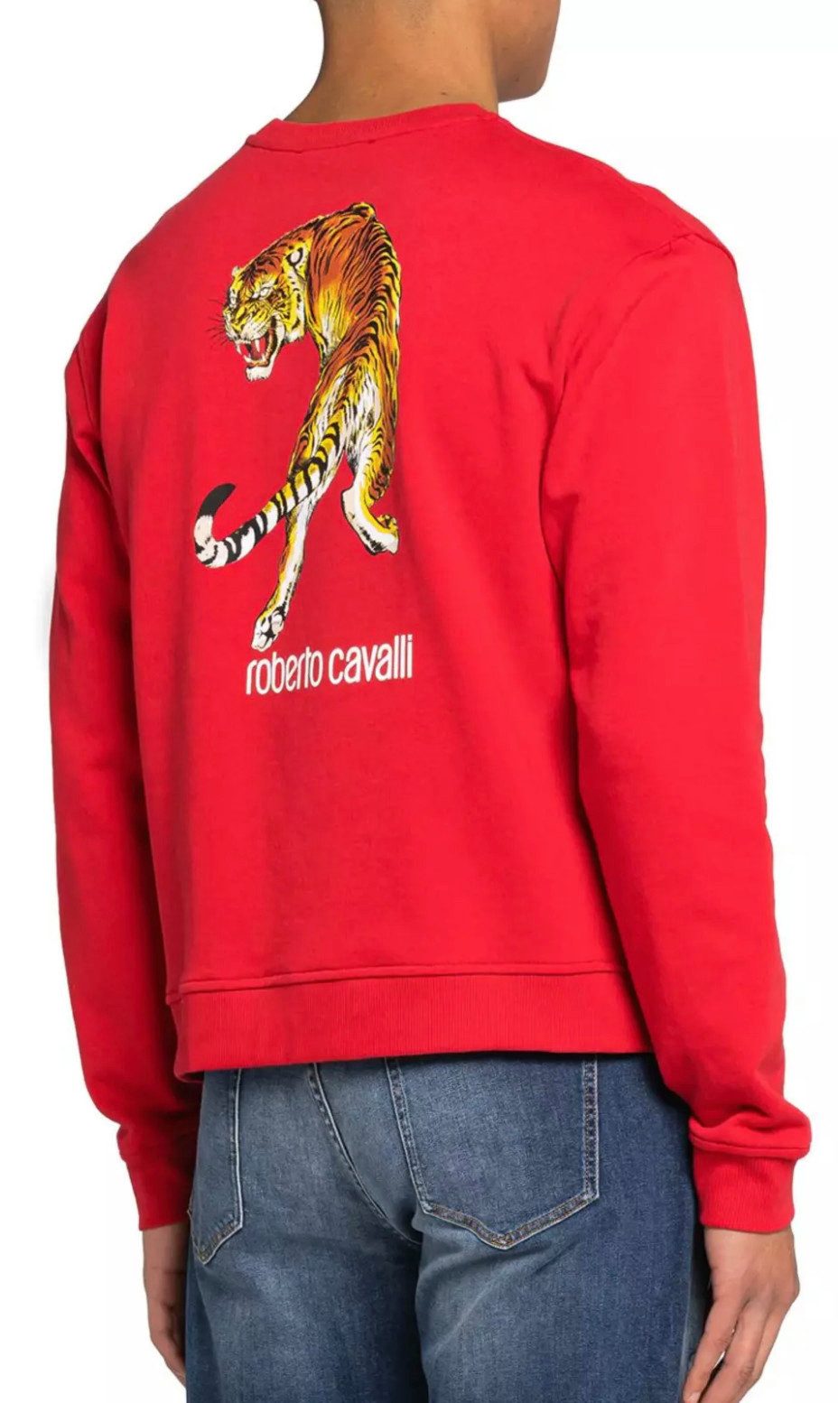 roberto cavalli Sweatshirt Firenze Tiger Sweatshirt Unisex Ob Freizeit, Streetwear oder als Statement-Piece