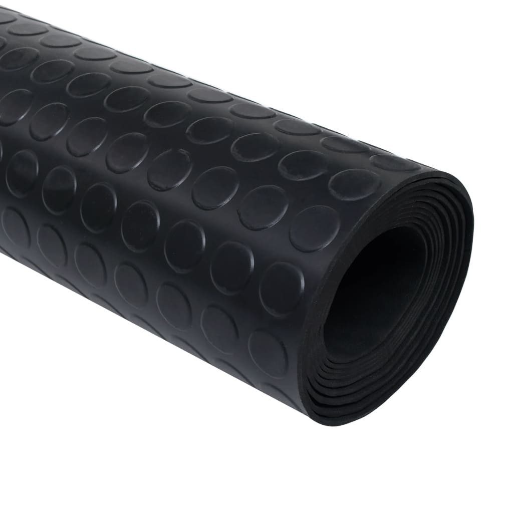 vidaXL Bodenmatte, Bodenschutzmatte Rutschfest Gummi 1,5x2 m 3 mm Punktmuster