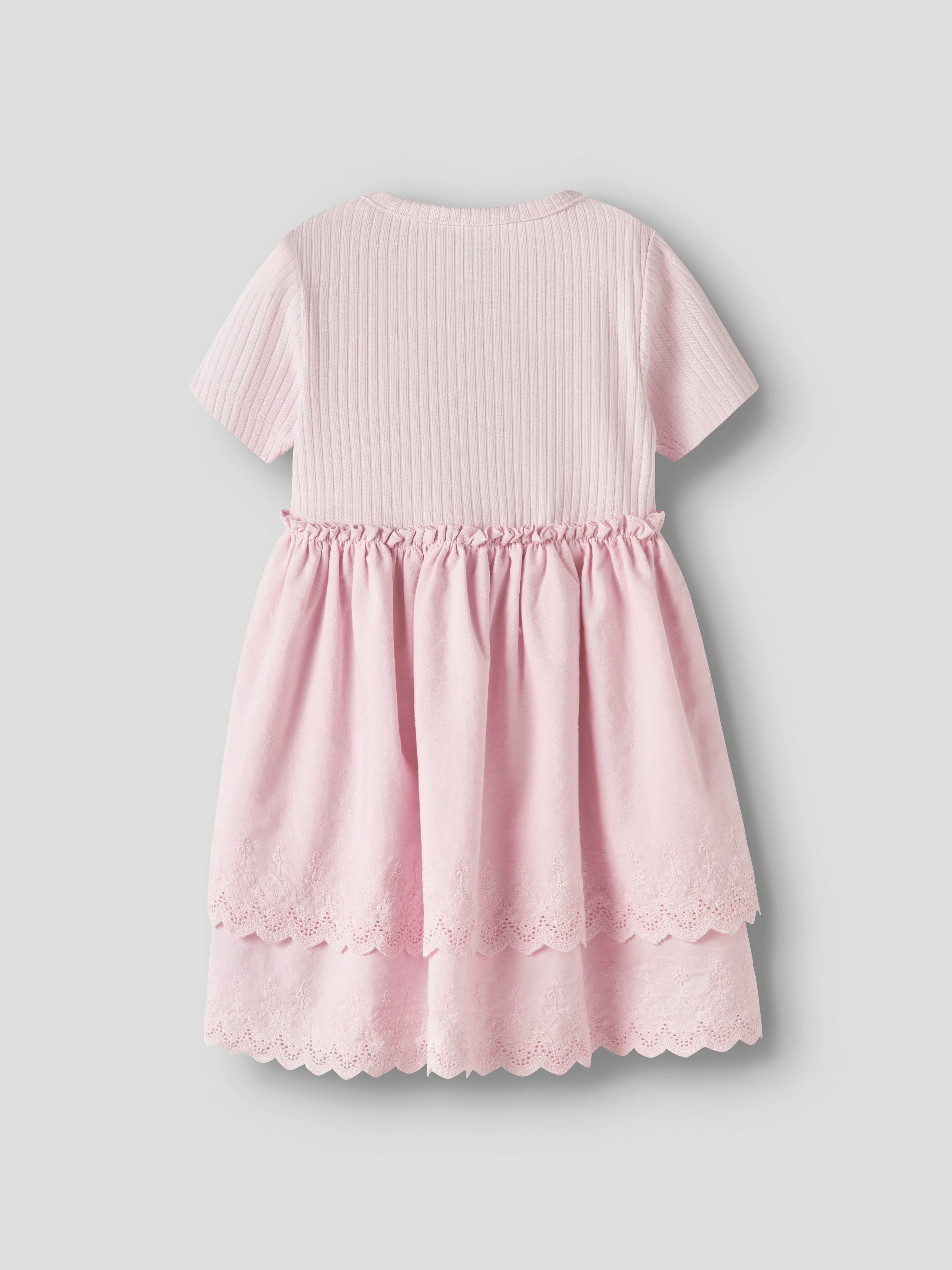 Name It Minikleid NMFHAVELLE SS DRESS Baumwollmischung, regular fit, Lochstickerei