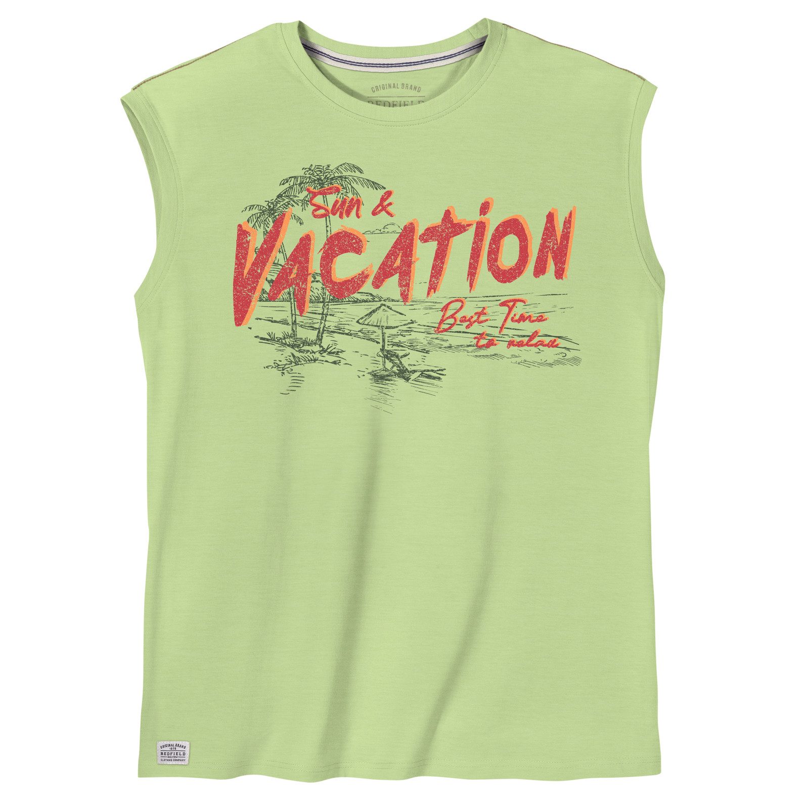 redfield Muscleshirt Redfield Übergrößen Muskelshirt Vacation lime