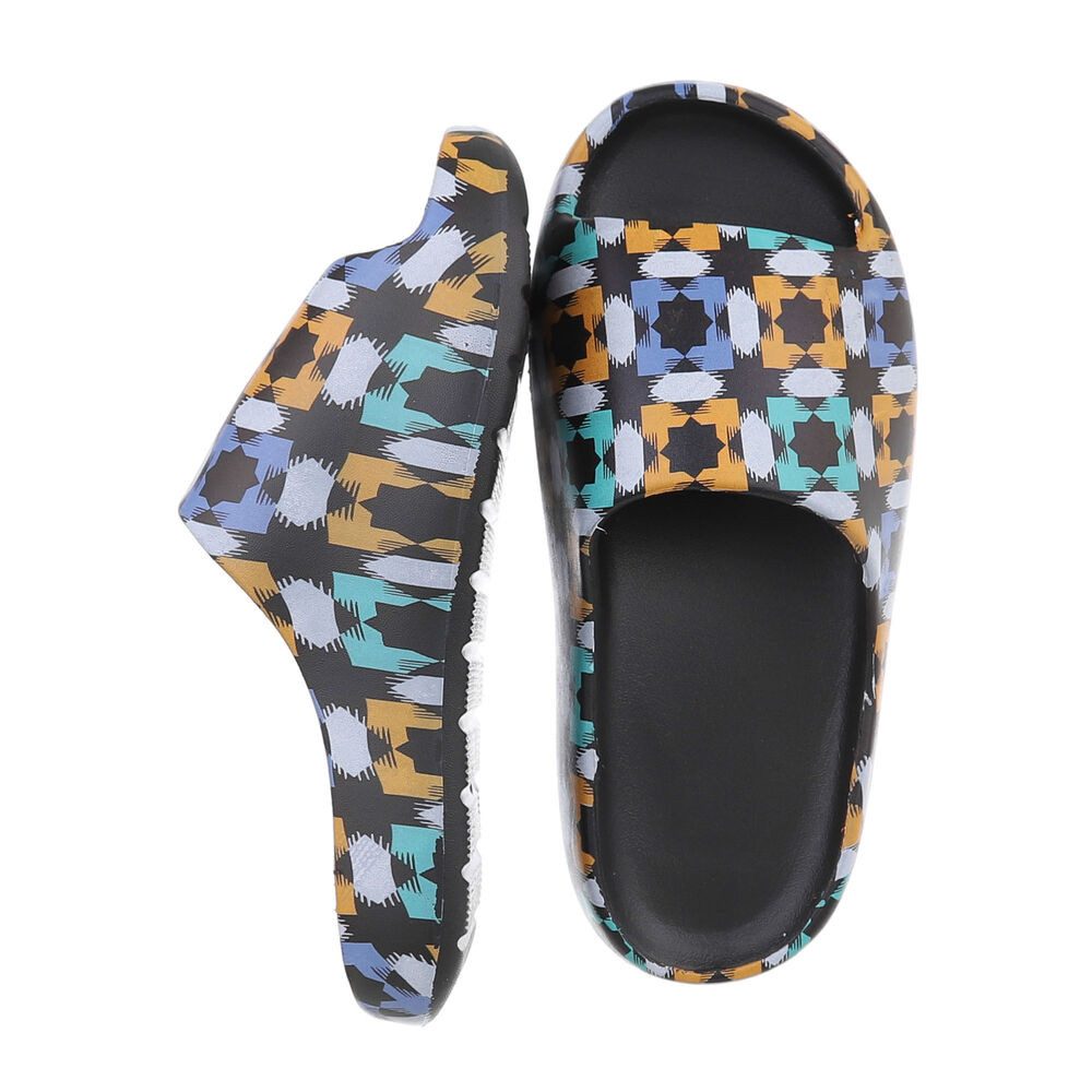 Ital-Design Damen Mules Strand Pantolette (86192703) Flach Pantoletten in S günstig online kaufen