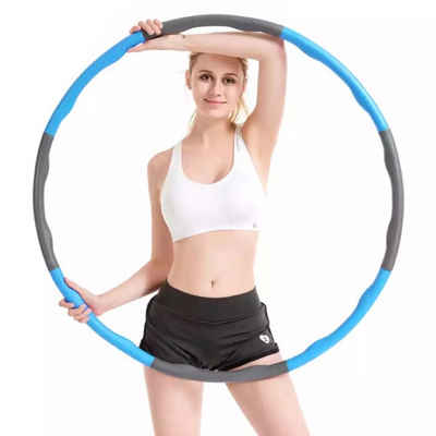 Technofit Hula-Hoop-Reifen Hula Hoop Reifen Erwachsene Anfänger, Hula Hoop Fitnessgerät Abnehmen, zum Zusammenstecken