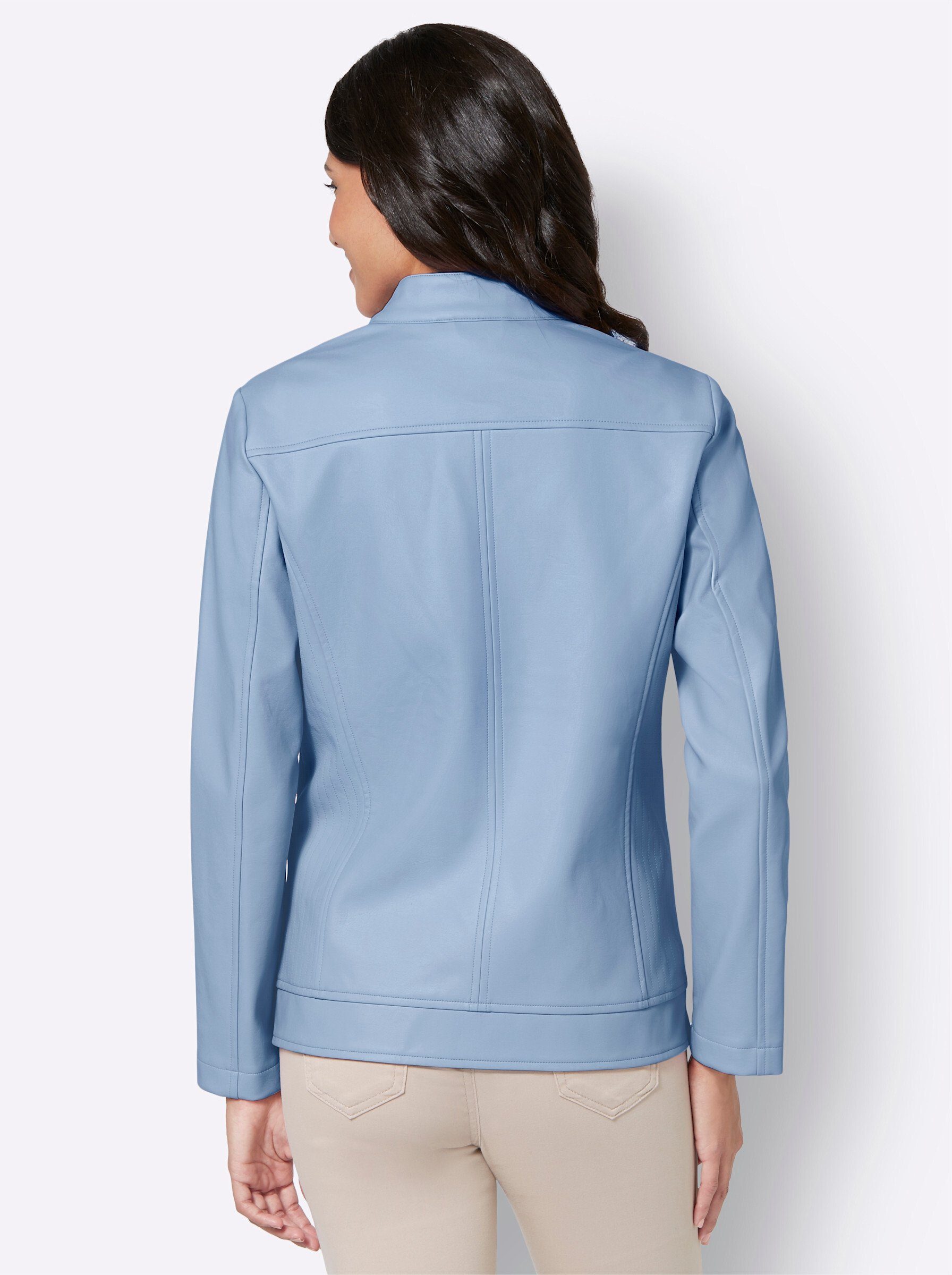 Classic Basics Lederimitatjacke ohne Kapuze günstig online kaufen