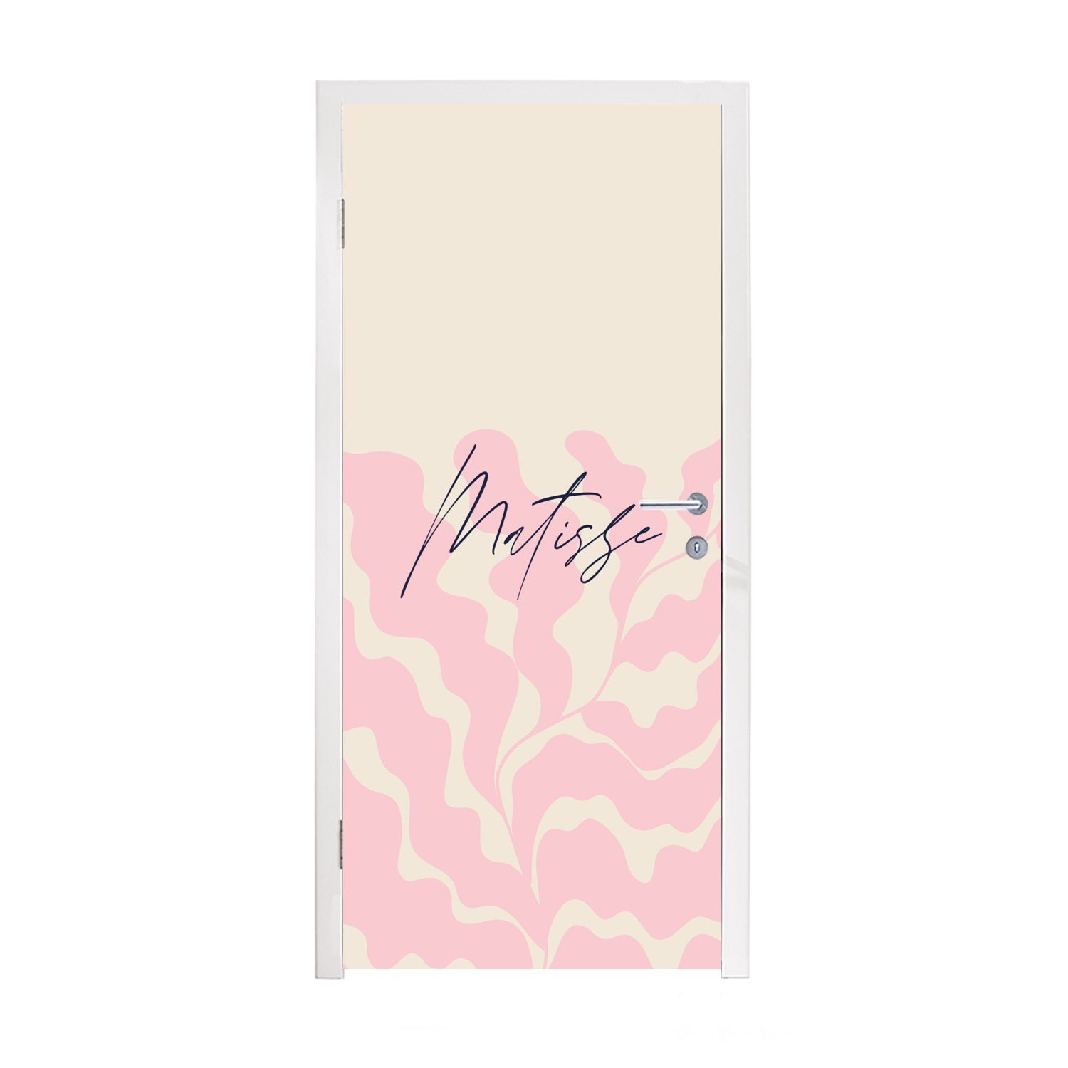 MuchoWow Türtapete Matisse - Blume - Abstrakt, Matt, bedruckt, (1 St), Fototapete für Tür, Türaufkleber, 75x205 cm