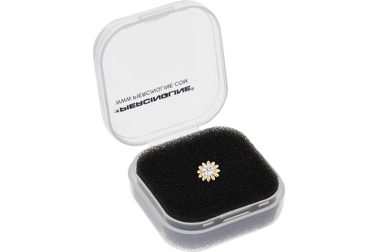 PIERCINGLINE Nasenpiercing 14/18 Karat Gold Nasenstecker Spirale MOISSANIT günstig online kaufen