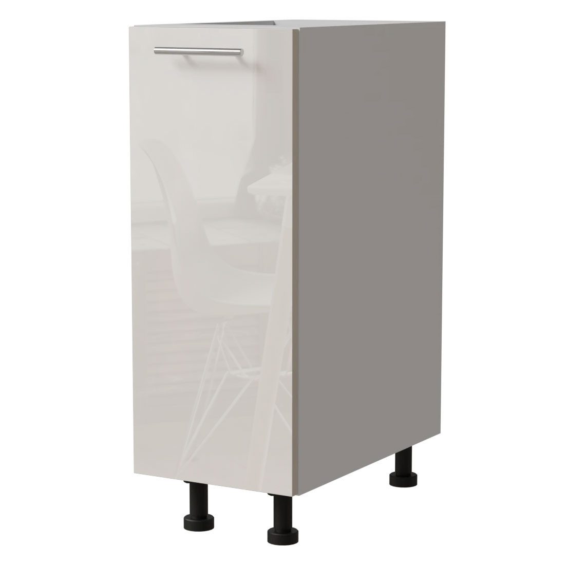 RAL 9001 creme Hochglanz | Korpus: weiß