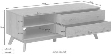 Woodman TV-Board Bjórgvin, Breite 130 cm, im schlichten skandinavischen Design