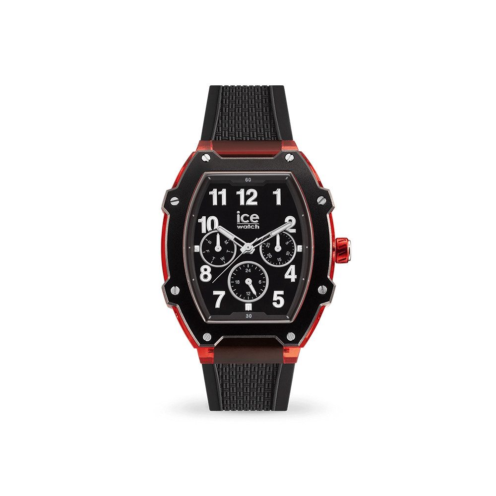 ice-watch Quarzuhr Ice-Watch Ice Boliday Plastic Black Red (M) 023316, Ice- günstig online kaufen