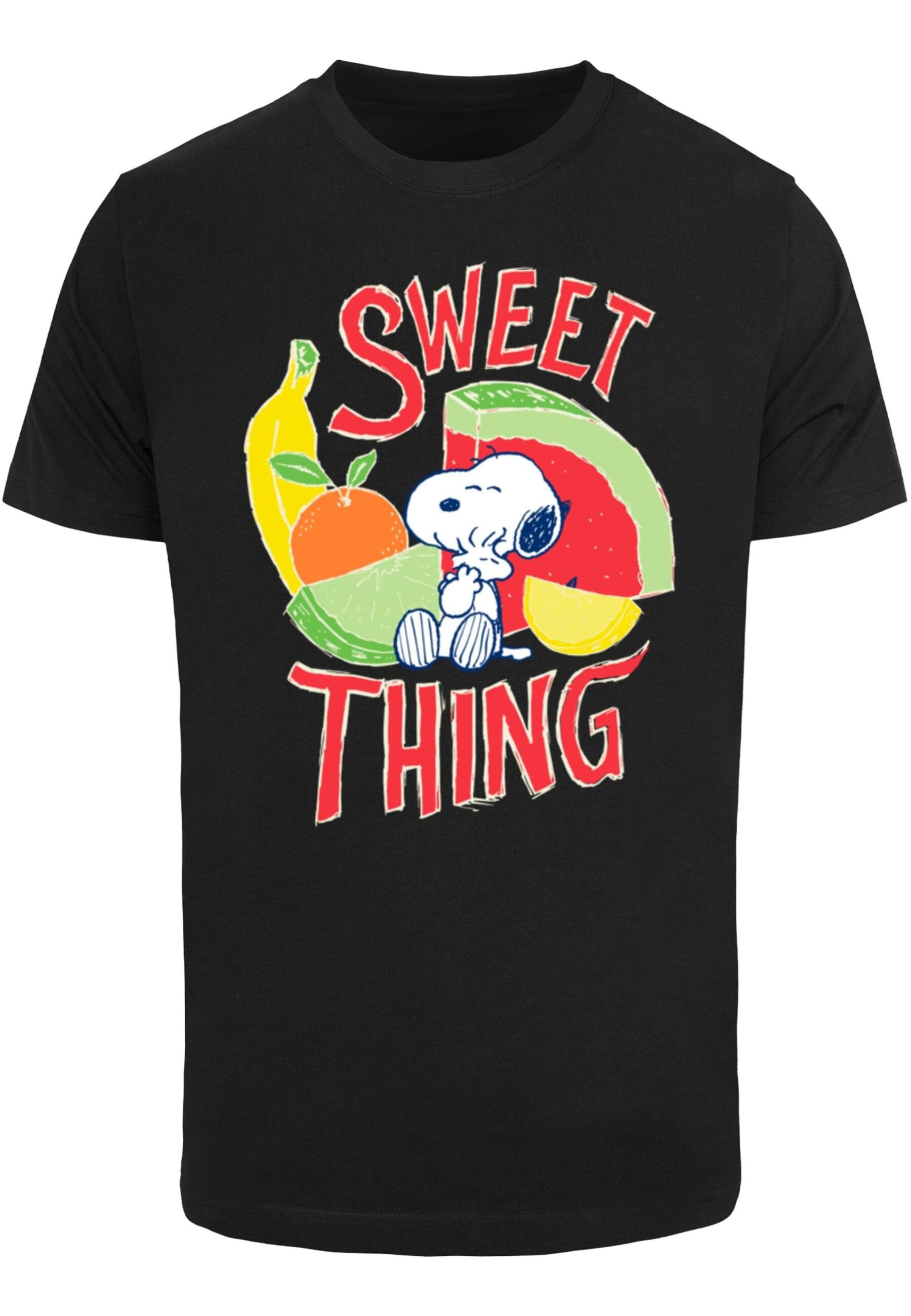 black Peanuts Sweet Merchcode Neck T-Shirt - thing Herren T-Shirt (1-tlg) Round