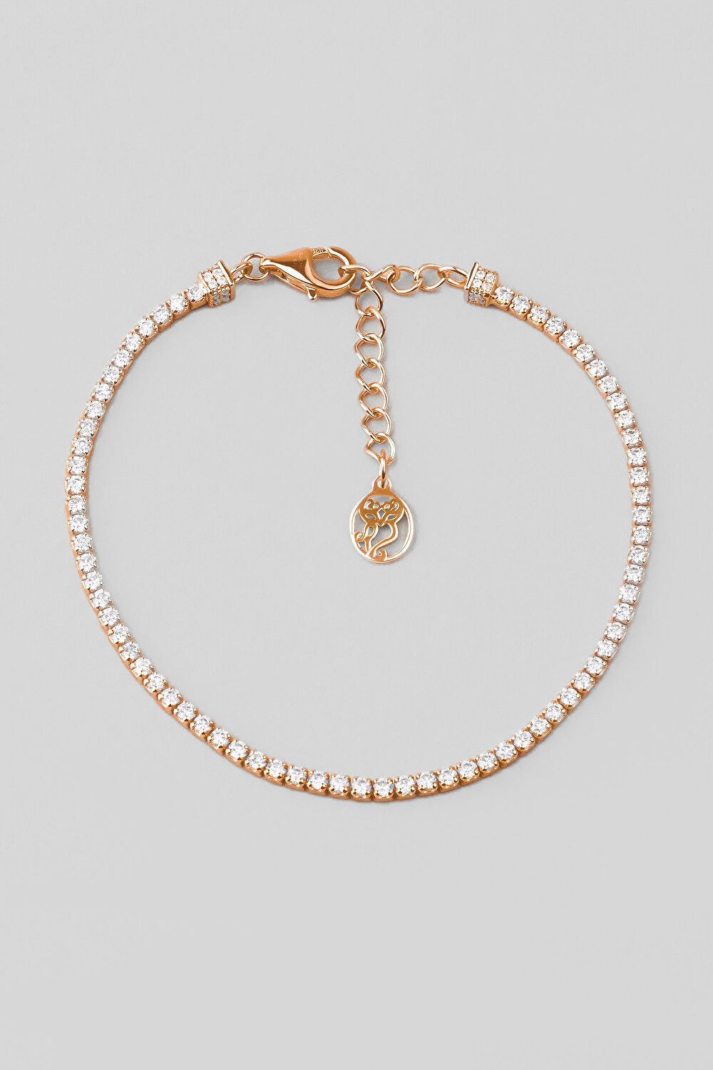 So CHIC... Armband 18K Roségold plattiertes Silberarmband 19cm