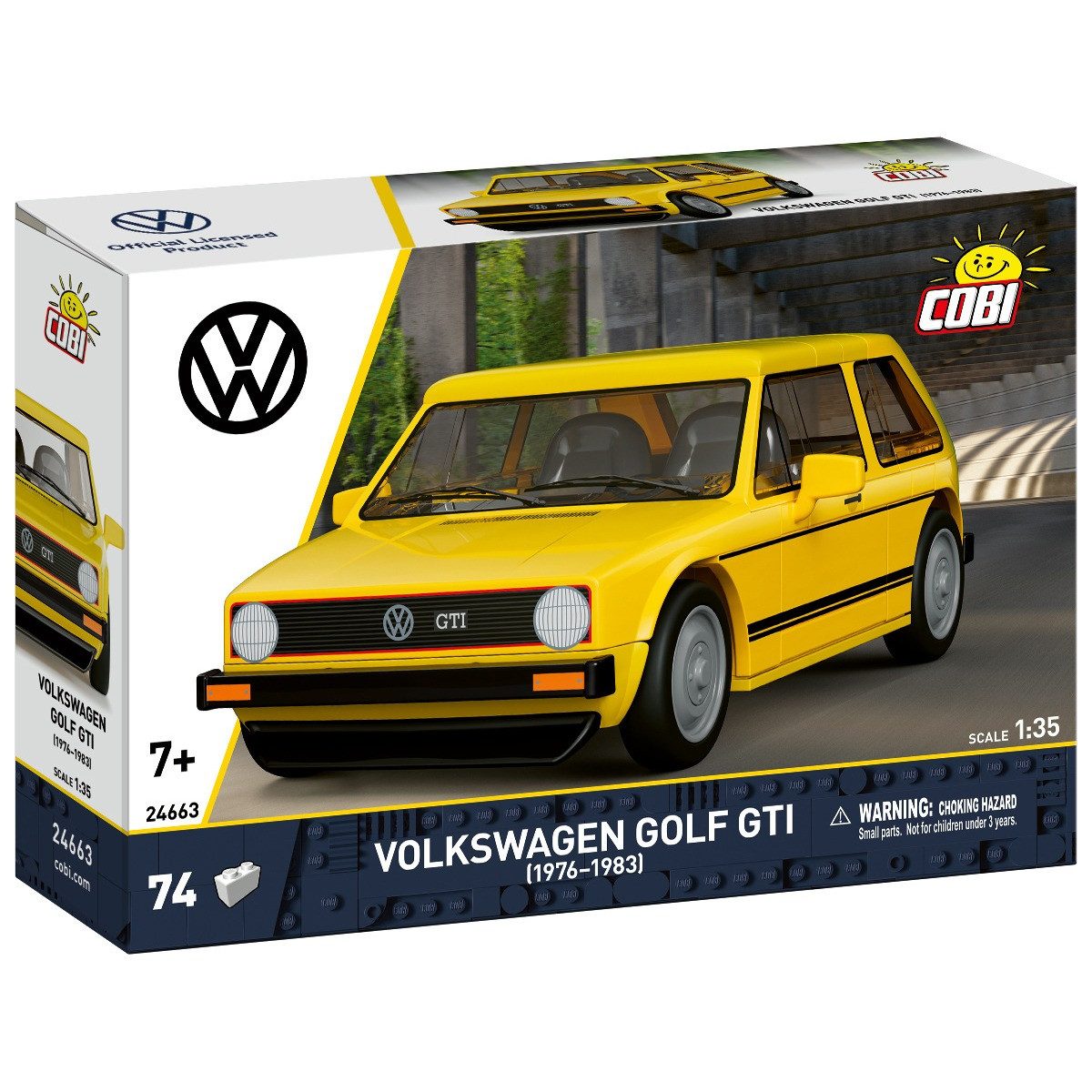 COBI Aufblasbarer Cooler Bausatz Volkswagen Golft GTI 1976 bis 1983 gelb 1:35